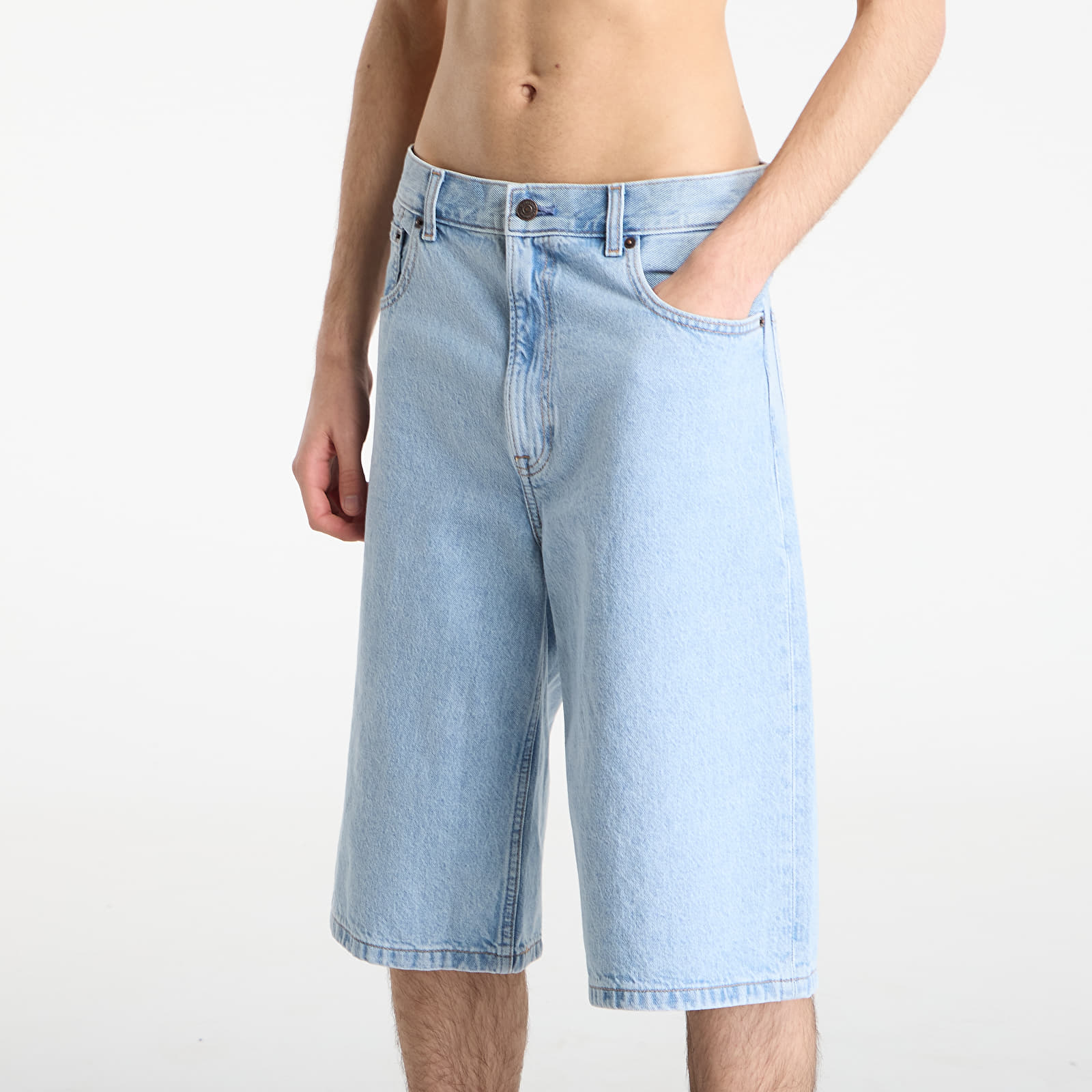Мъжки къси панталони Calvin Klein Jeans Long Short Rival Blue