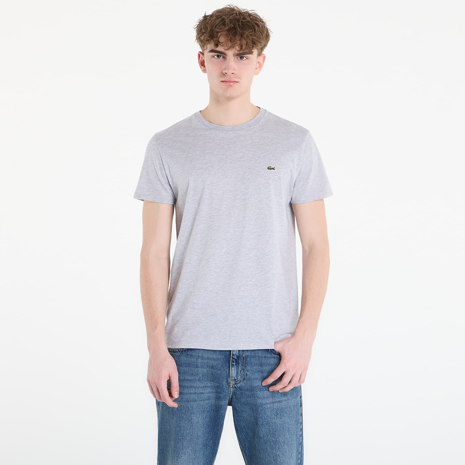T-shirt LACOSTE Tee-Shirt Silver Chine 5