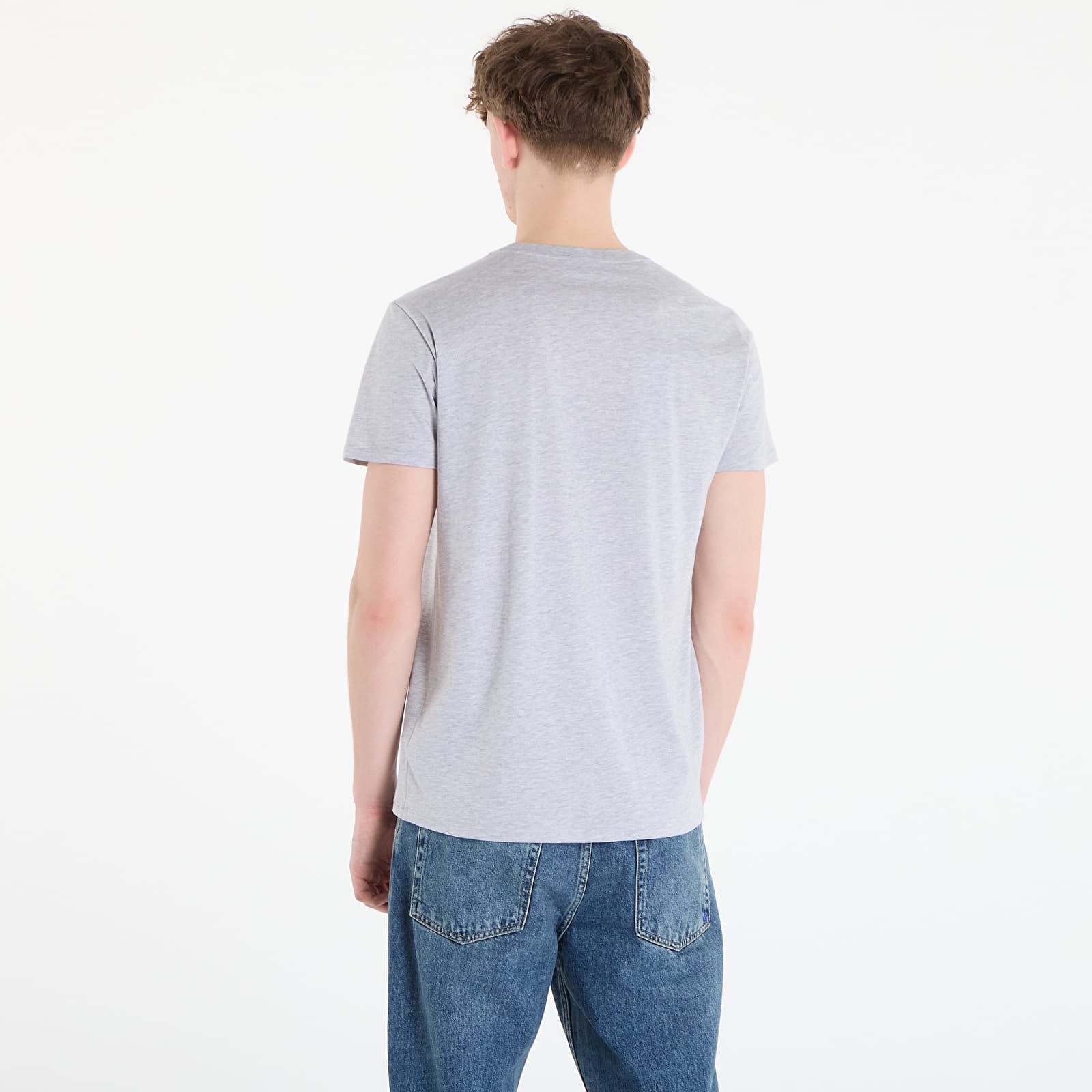 T-skjorter for menn LACOSTE Tee-Shirt Silver Chine