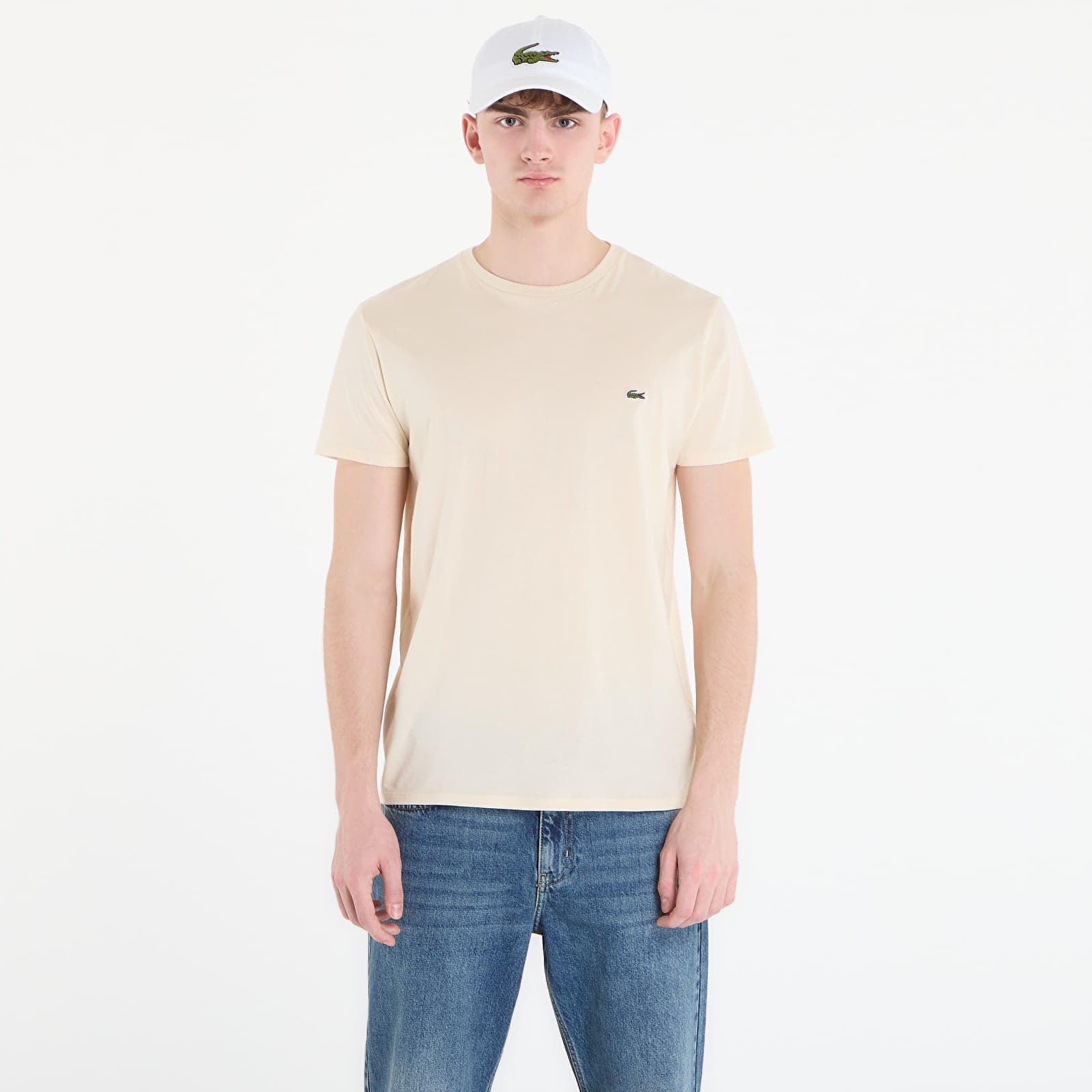T-shirt LACOSTE Tee-Shirt Naturel Clair 4