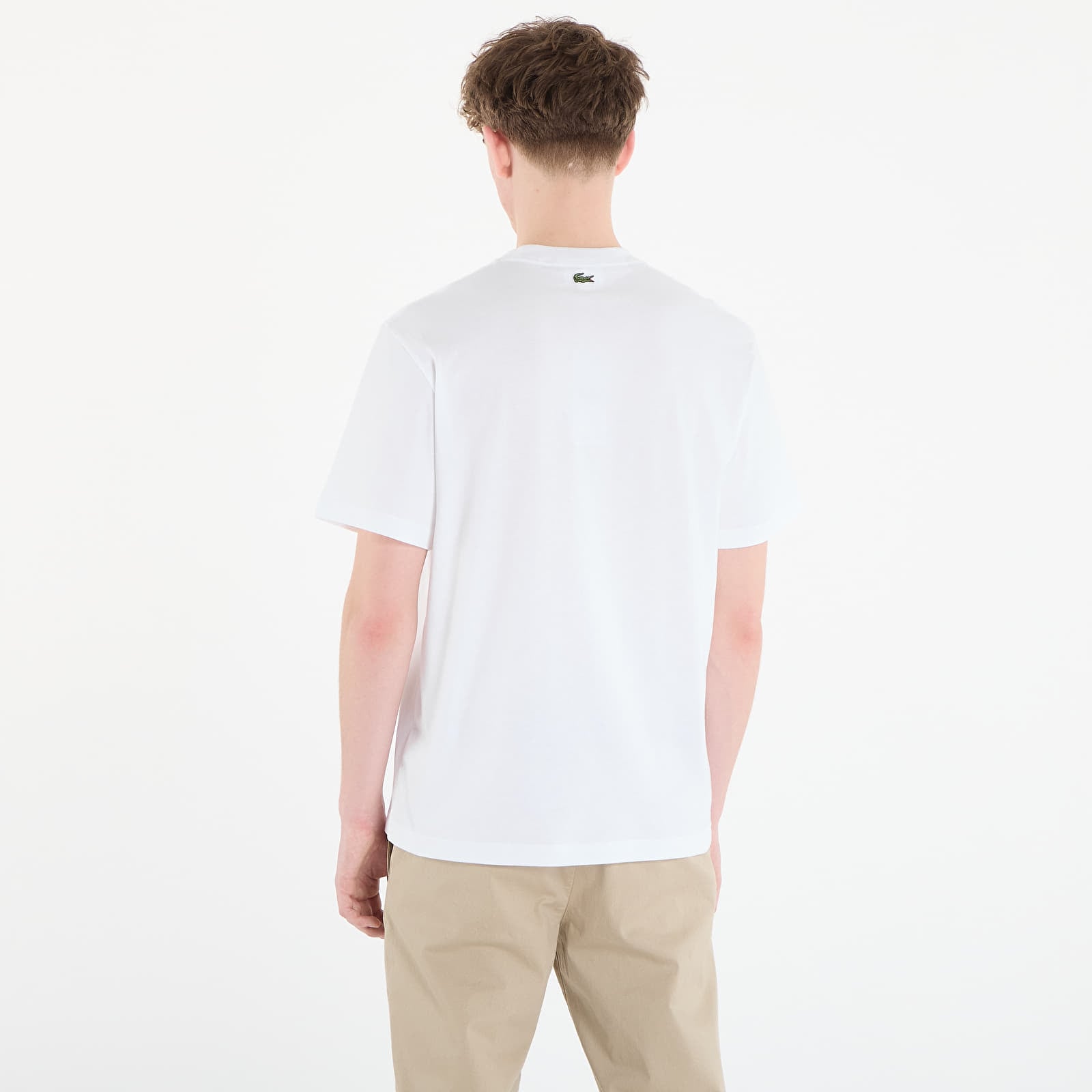 T-skjorter for menn LACOSTE Tee-Shirt White
