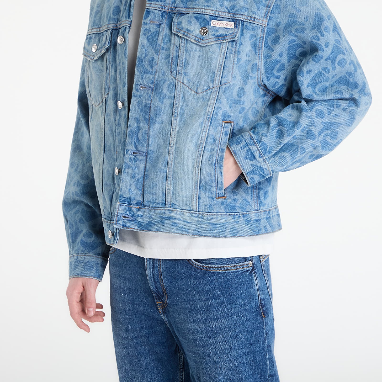 Moške jakne Calvin Klein Jeans 90S Trucker Jacket Light Playbill