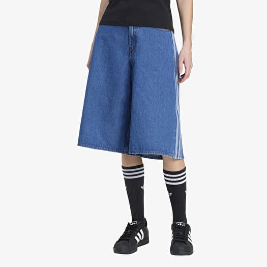 Pantaloni scurți adidas Firebird Jorts Denim Medium Vintage Denim