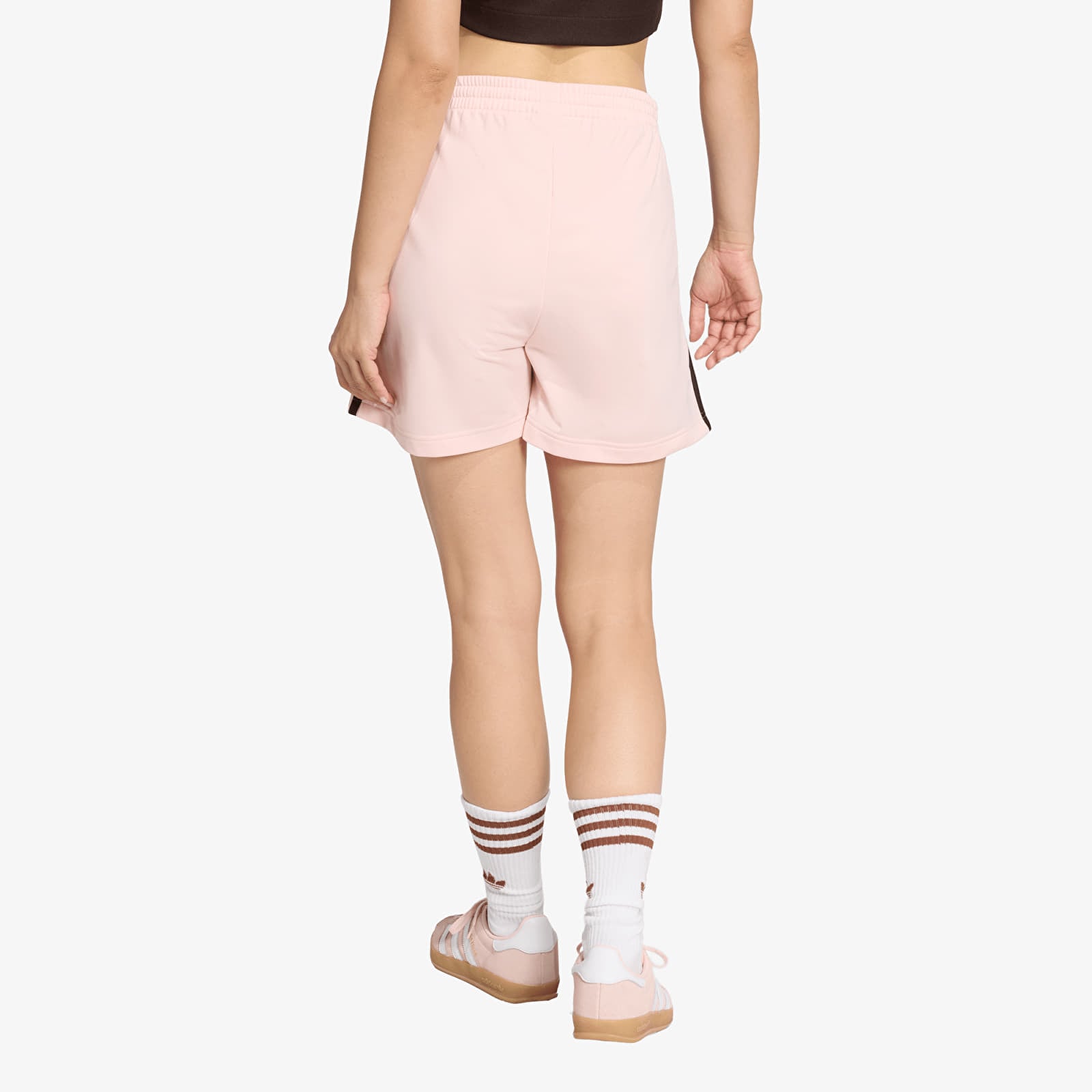 Shorts for kvinner adidas Firebird Classic Shorts Sandy Pink/ Aurora Coffee