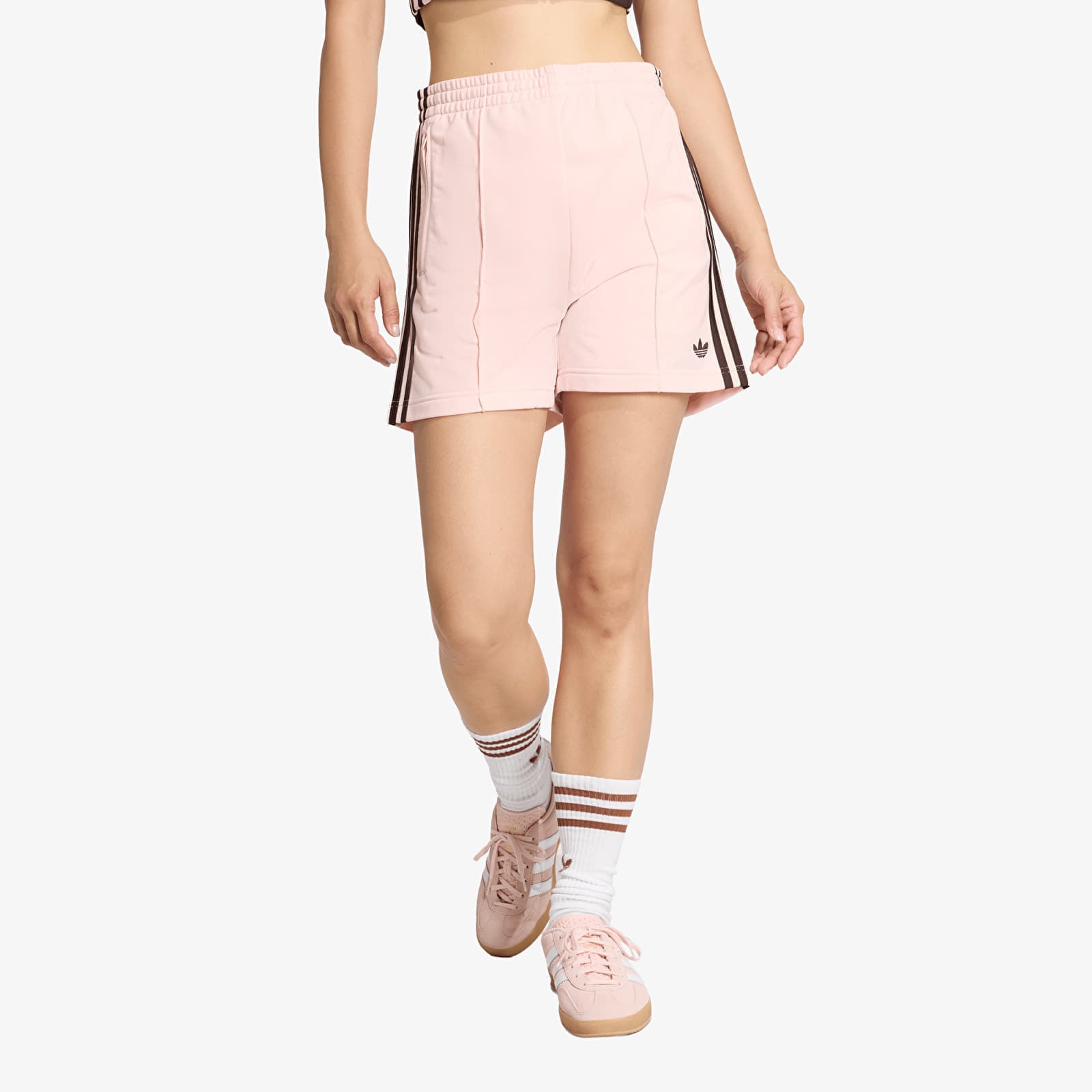 Shorts adidas Firebird Classic Shorts Sandy Pink/ Aurora Coffee L