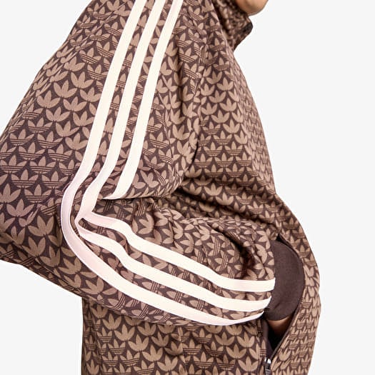 Sweatshirt adidas Firebird Loose Monogram Track Top Aurora Coffee/ Earth Strata/ Sandy Pink