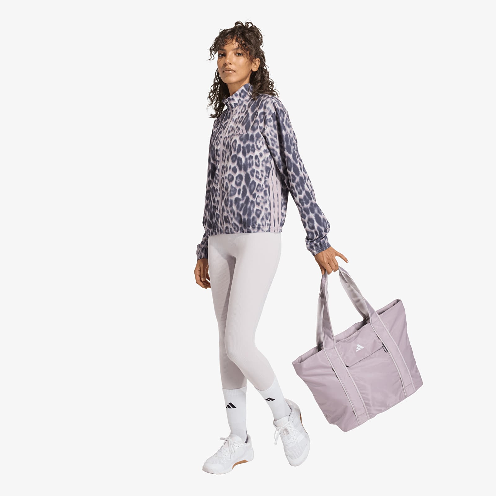 Women's Leggings adidas All Me Rib 7/8 Leggings Ice Purple