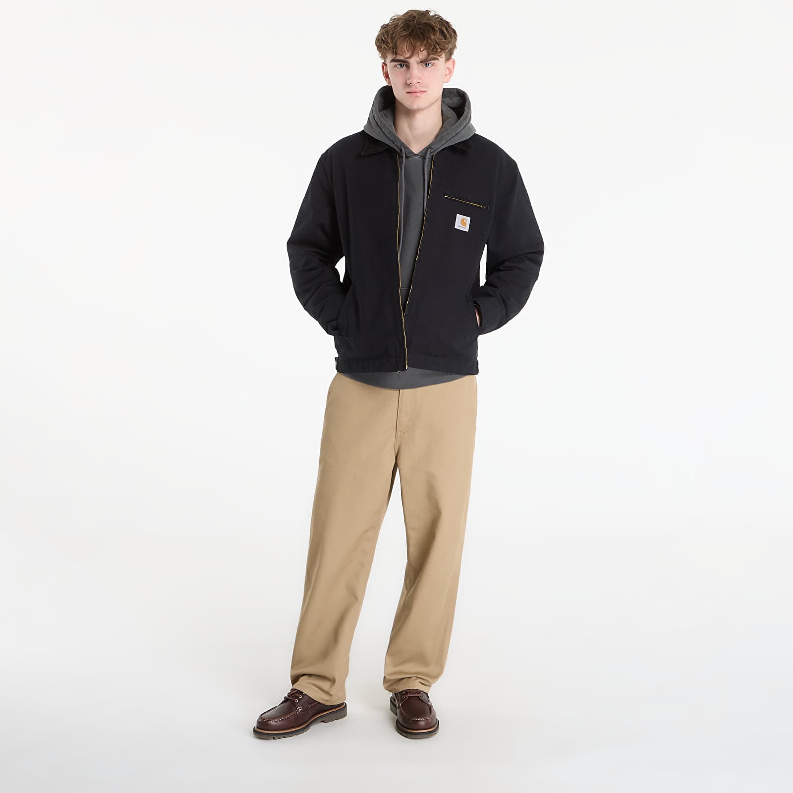 Moški hoodiji  Carhartt WIP Hooded Nelson Sweat UNISEX Black