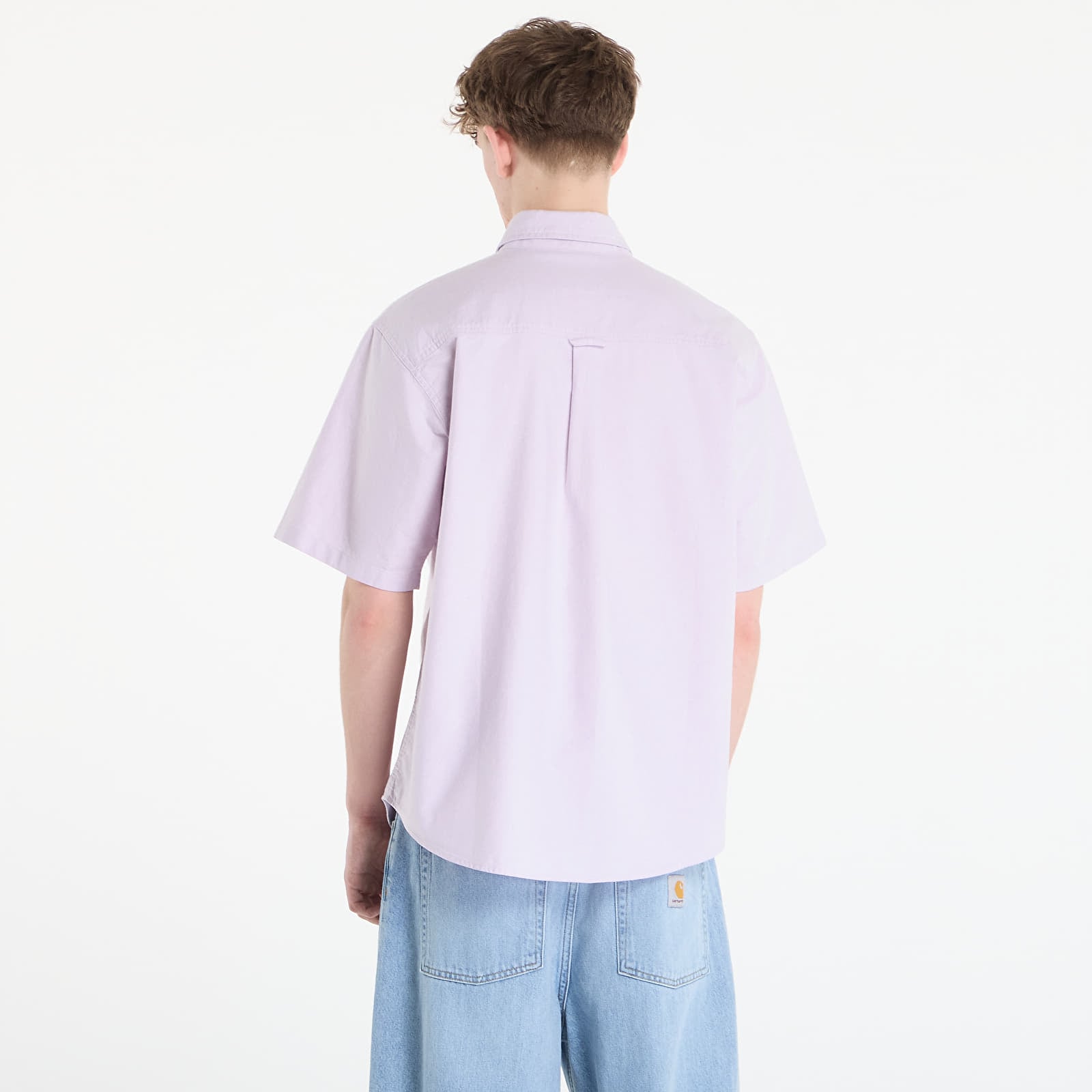 Men's shirts Carhartt WIP S/S Braxton Shirt UNISEX Gentle Purple/ Wax