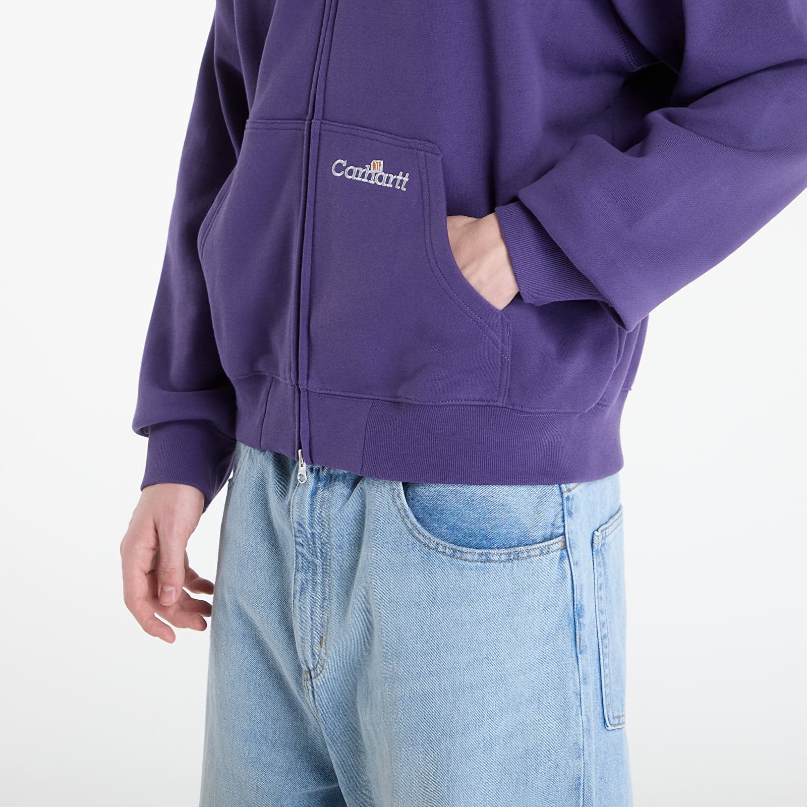 Herren-Sweatshirts Carhartt WIP Hooded WIP Label Sweat Jacket UNISEX Calla