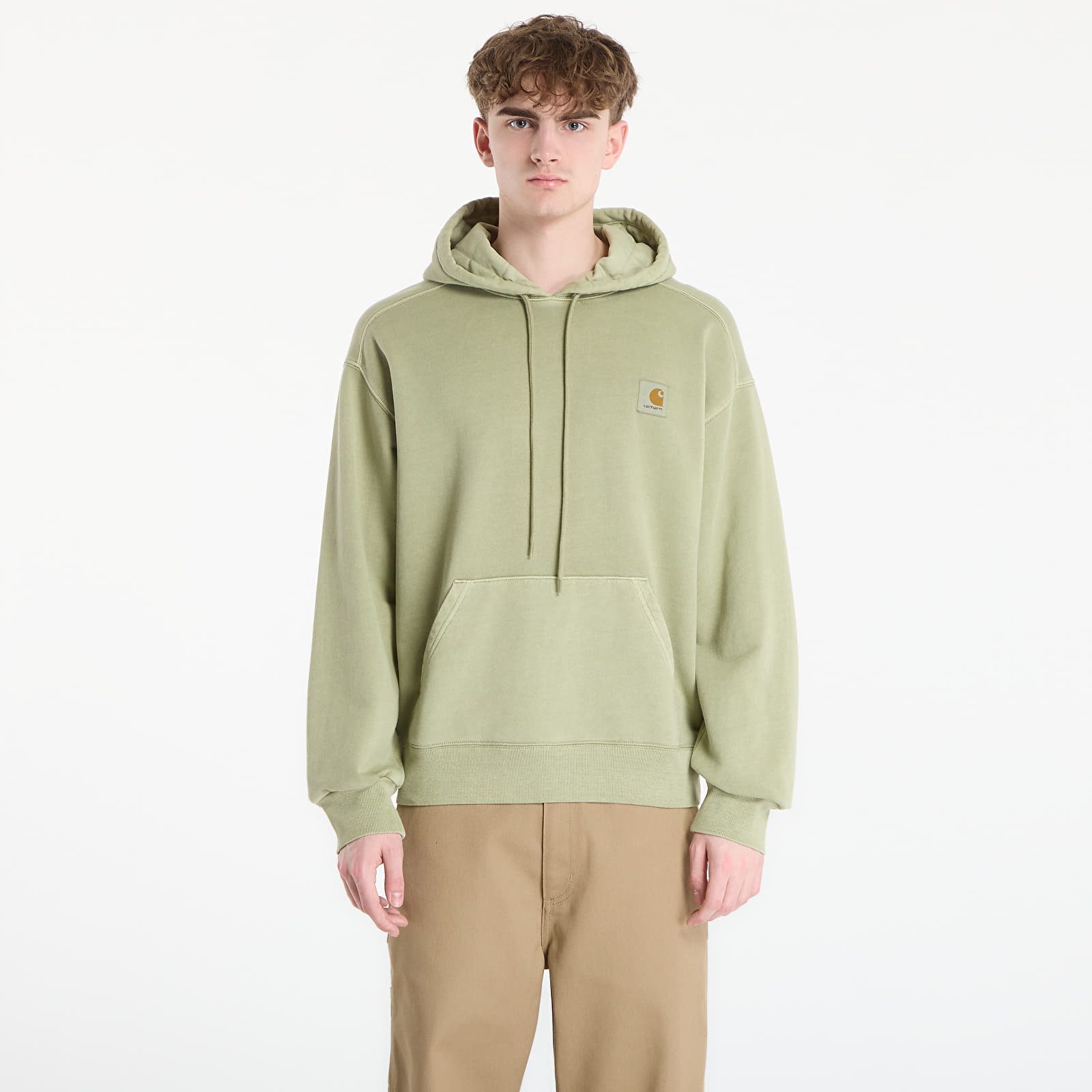 Sweats à capuche homme Carhartt WIP Hooded Nelson Sweat UNISEX Gentle Green