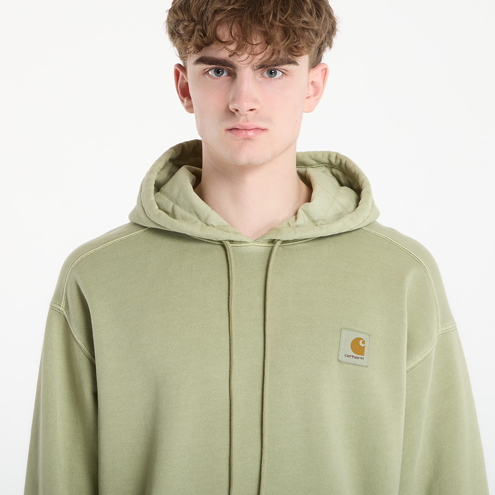 Sweats à capuche homme Carhartt WIP Hooded Nelson Sweat UNISEX Gentle Green