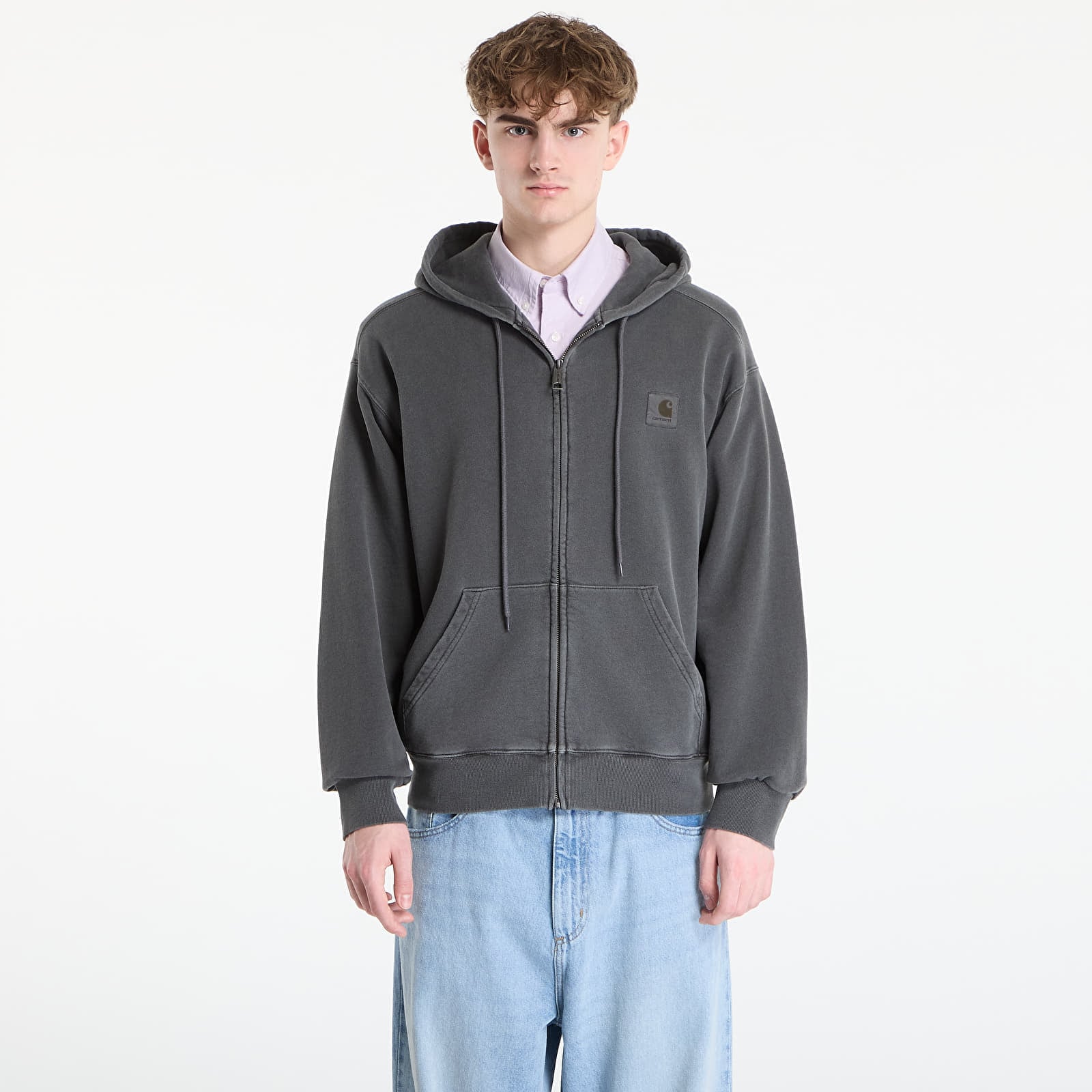 Sweatshirt Carhartt WIP Hooded Nelson Jacket UNISEX Black L