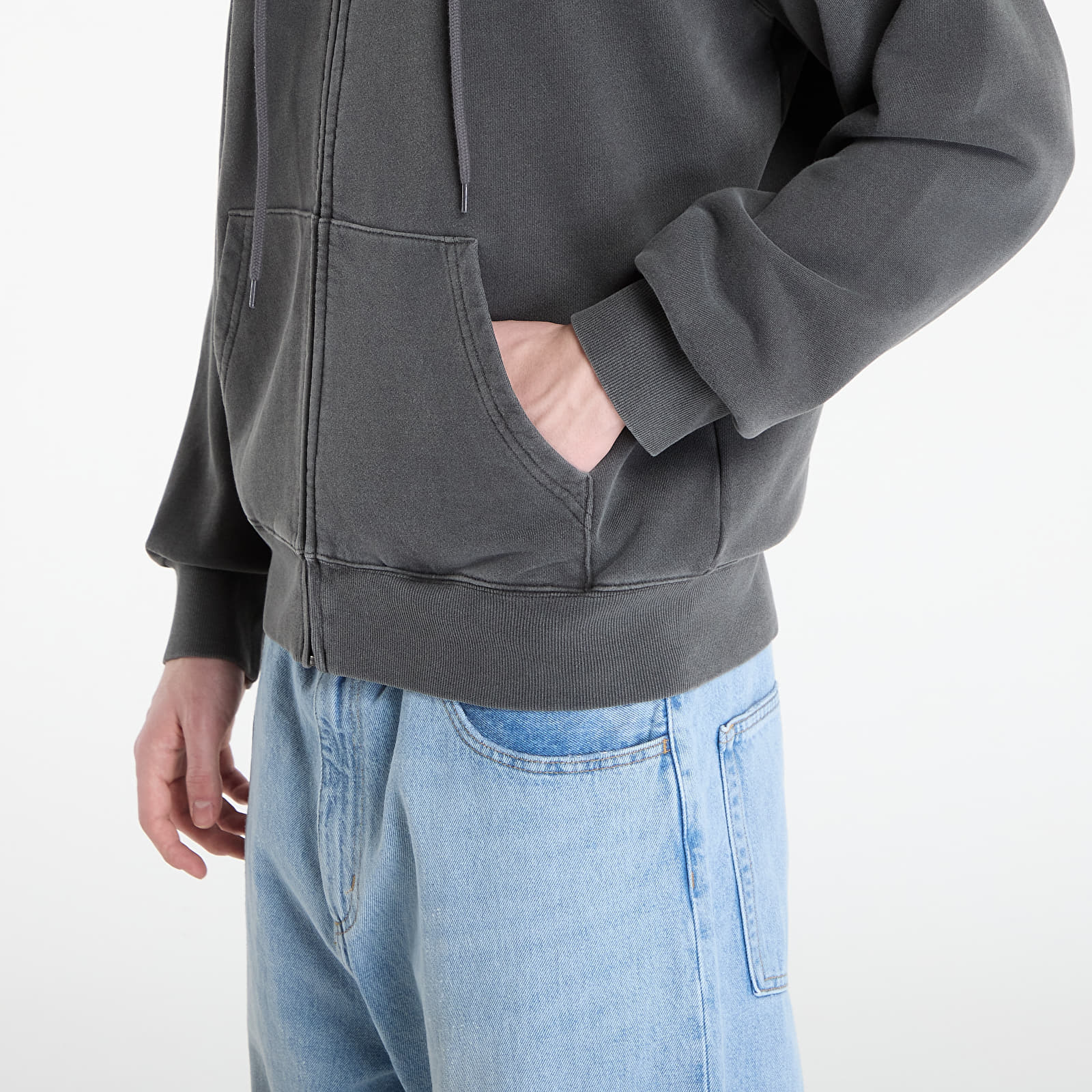 Men's sweatshirts Carhartt WIP Hooded Nelson Jacket UNISEX Black