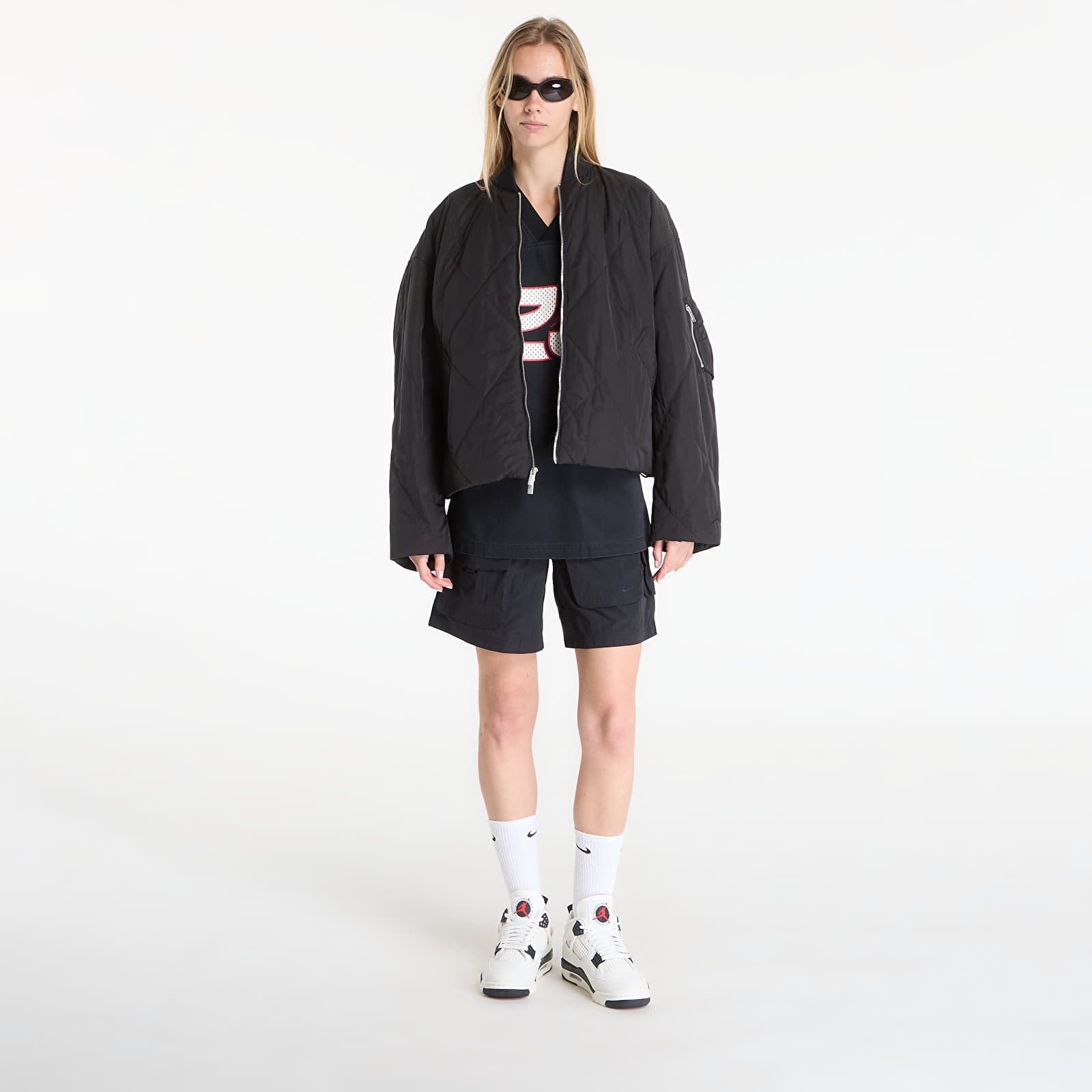 Γυναικεία σακάκια Jordan Flight Women's Quilted Renegade Jacket Black/ Black/ Black