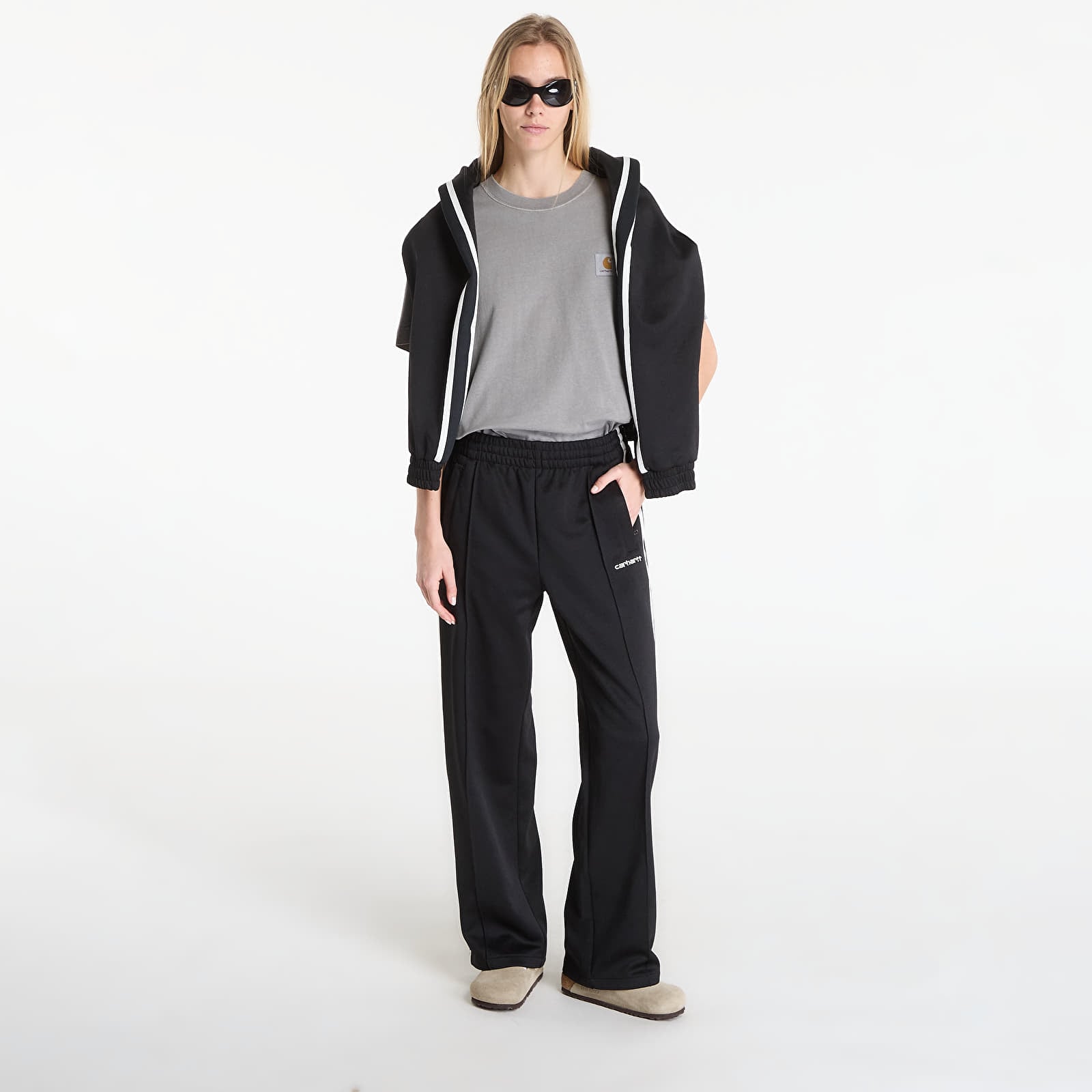 Pantalons de survêtement homme Carhartt WIP Bolar Sweat Pant UNISEX Black/ Wax