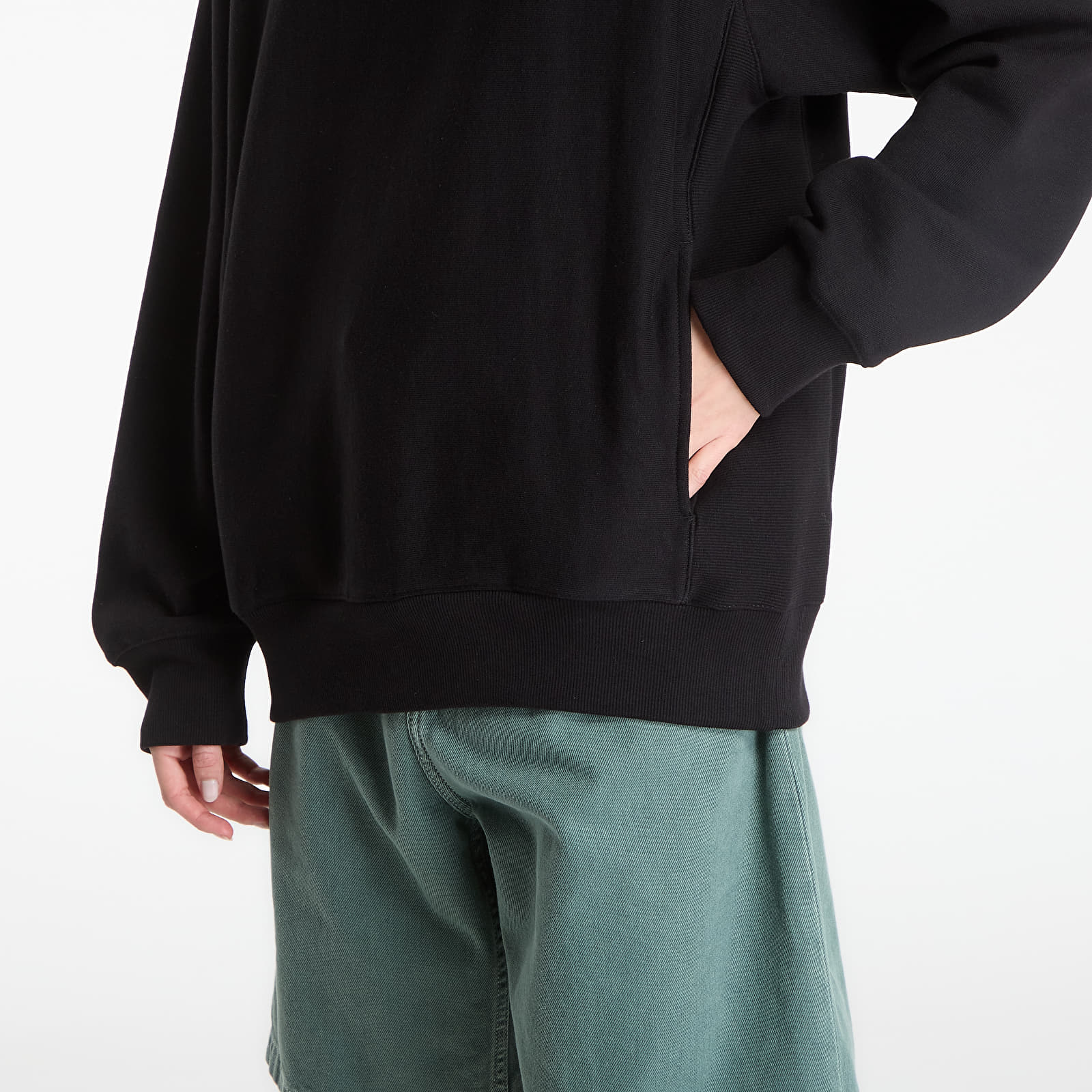 Мужские худи Carhartt WIP Longhand Half Zip Sweat UNISEX Black/ White