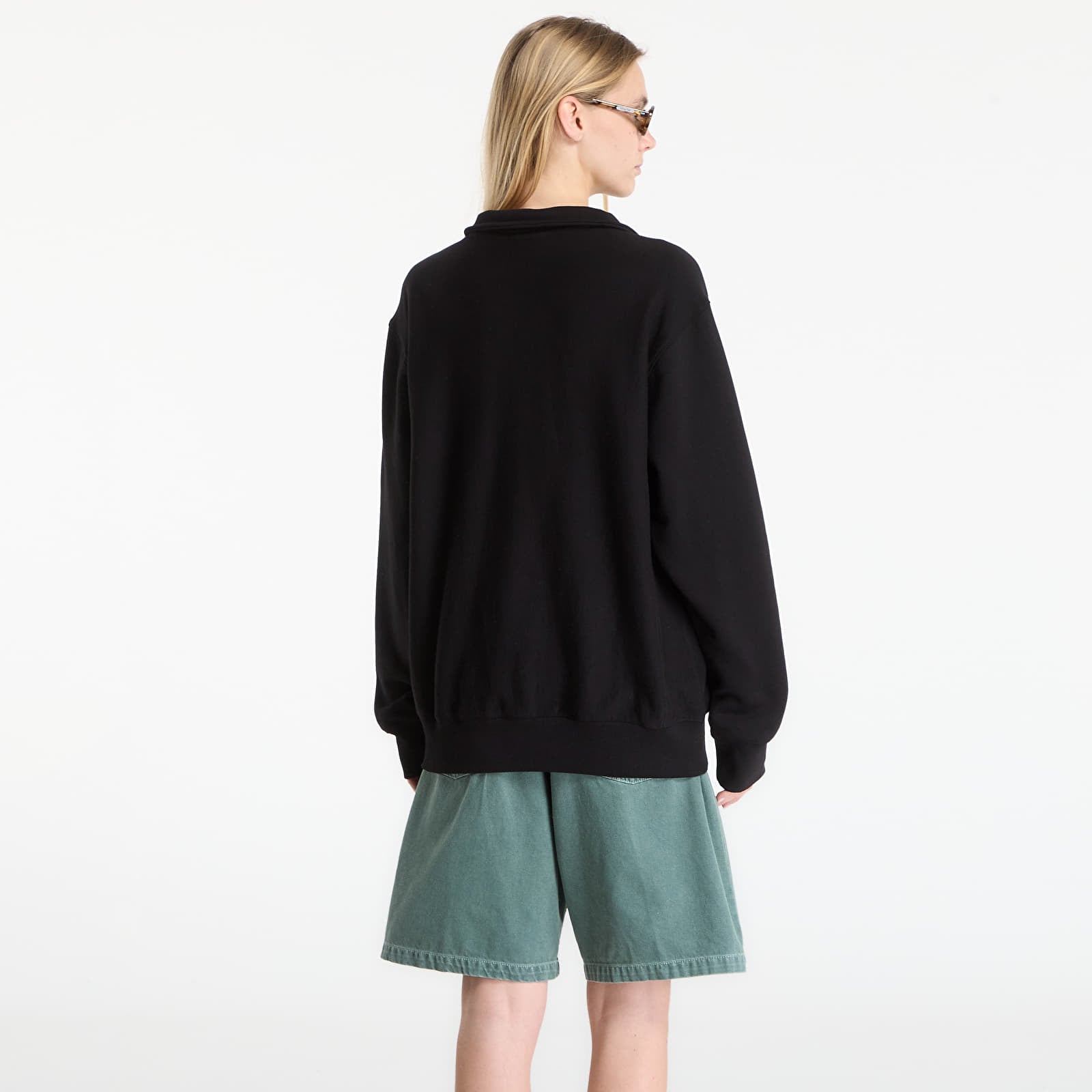 Мужские худи Carhartt WIP Longhand Half Zip Sweat UNISEX Black/ White