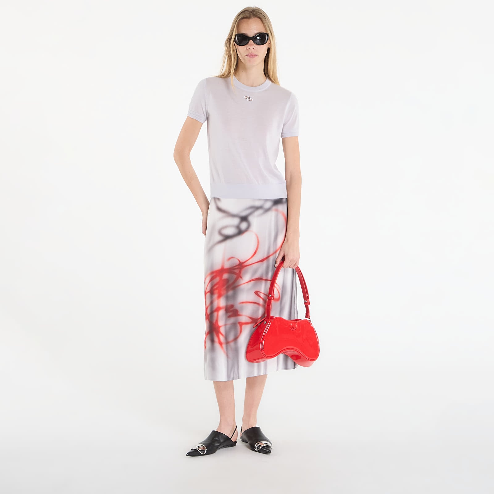 Γυναικεία πουλόβερ Diesel M-Aline Knitwear Mirage Gray