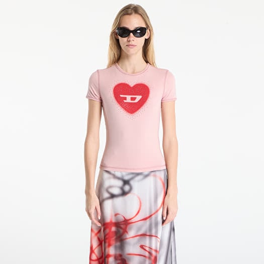 T-shirt Diesel T-Uncuties-Long-S5 T-Shirt Pale Mauve