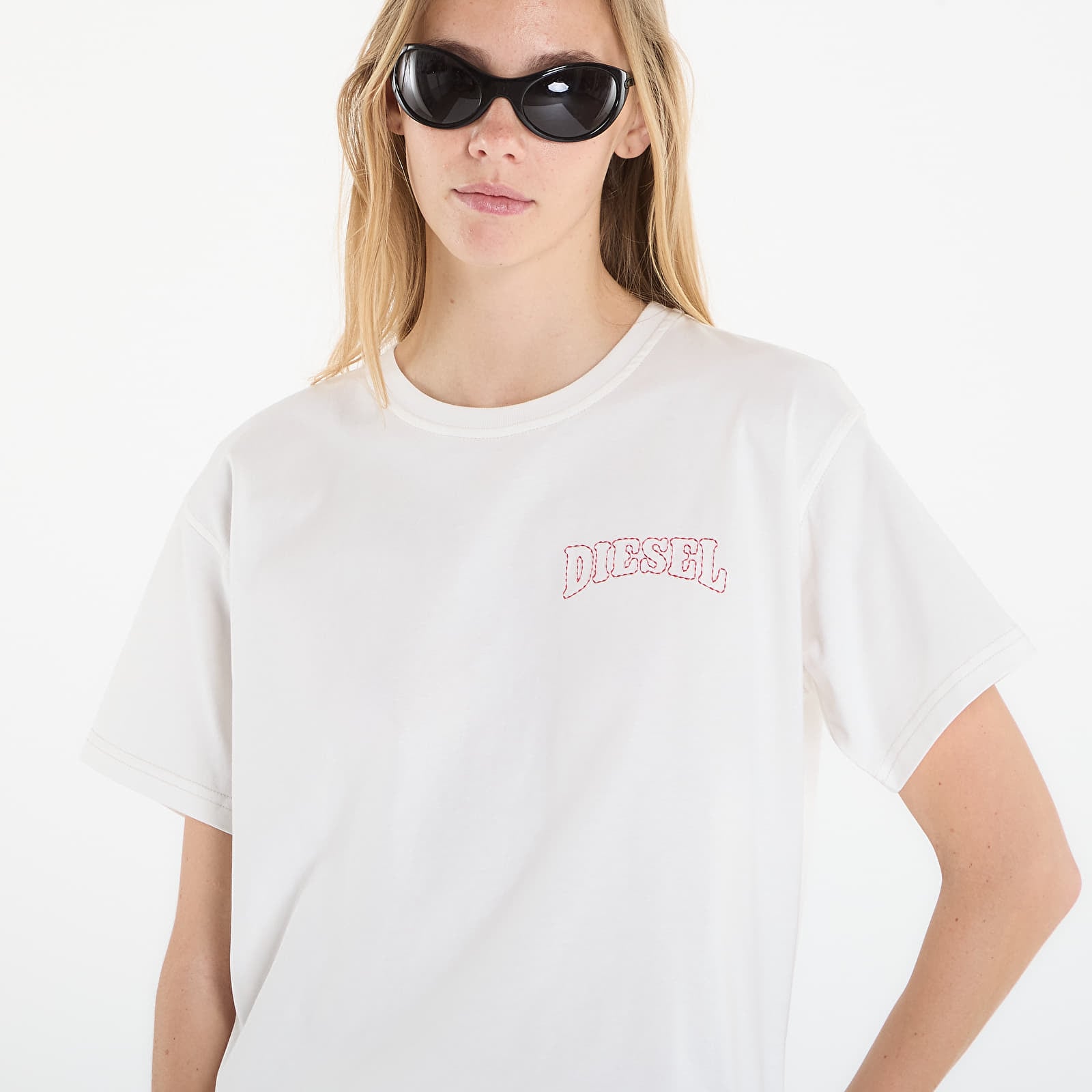 T-shirts femme Diesel T-Normy-S17 T-Shirt Off White