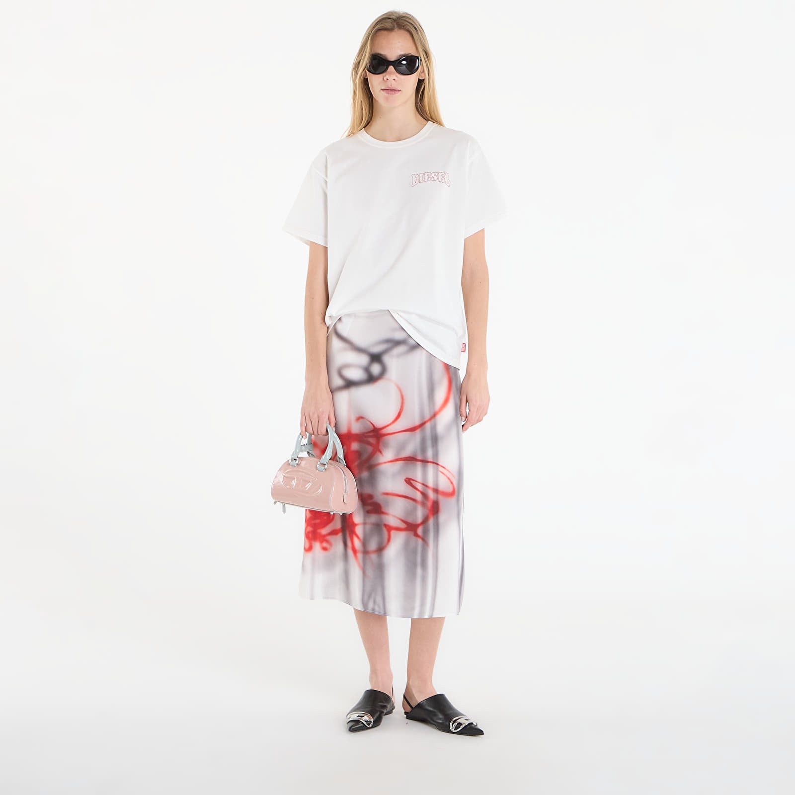 T-shirts femme Diesel T-Normy-S17 T-Shirt Off White