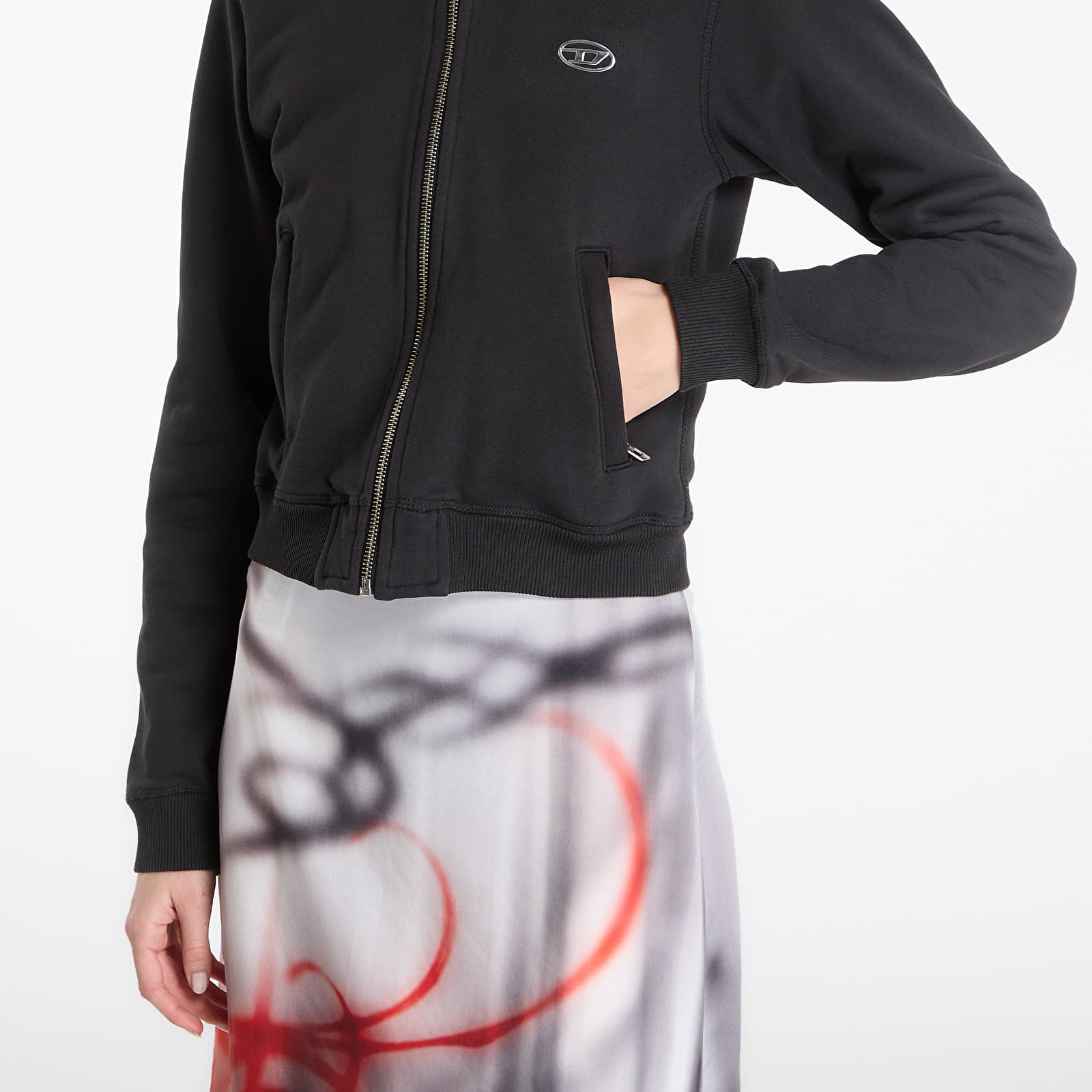 Women's Sweatshirts Diesel F-Flacin-Od Sweatshirt Black