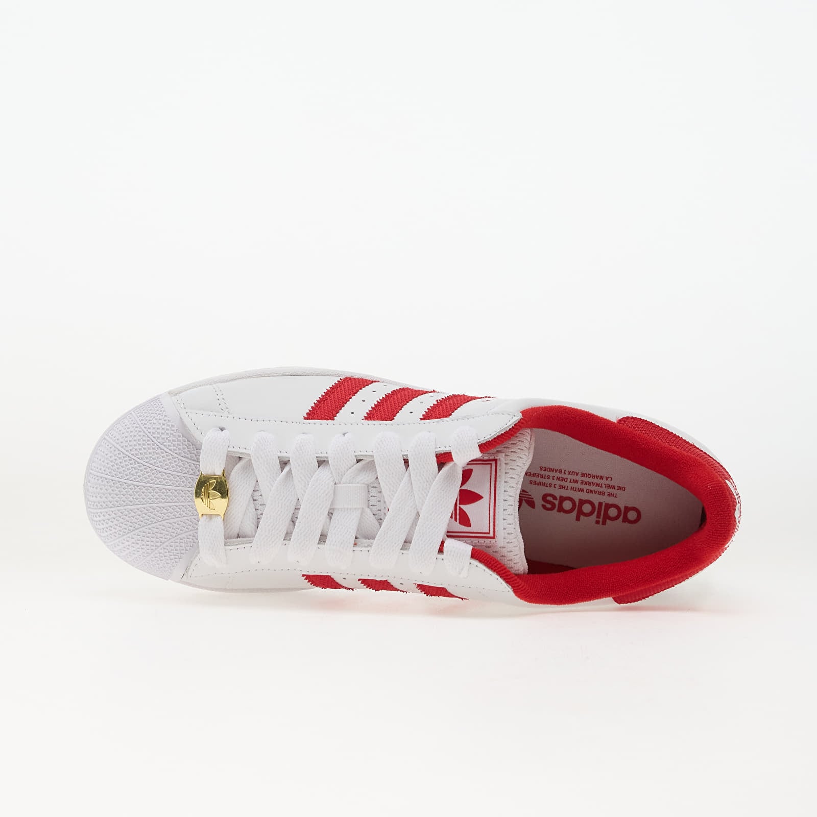 Férfi cipők adidas Superstar II Ftw White/ Better Scarlet/ Gold Metallic