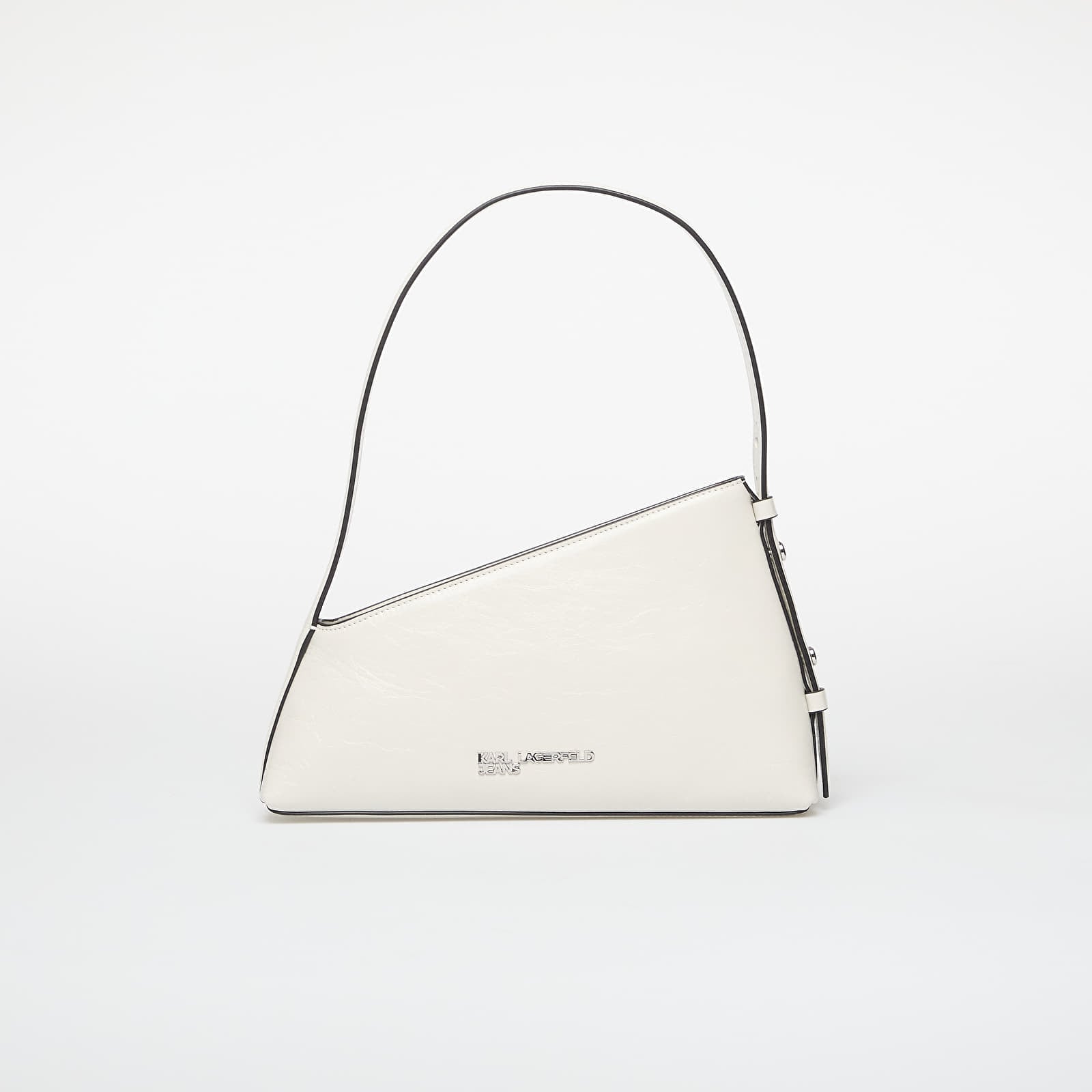 Sieviešu rokassomiņas Karl Lagerfeld Jeans Geo Lthr Shoulderbag Shiny Off White