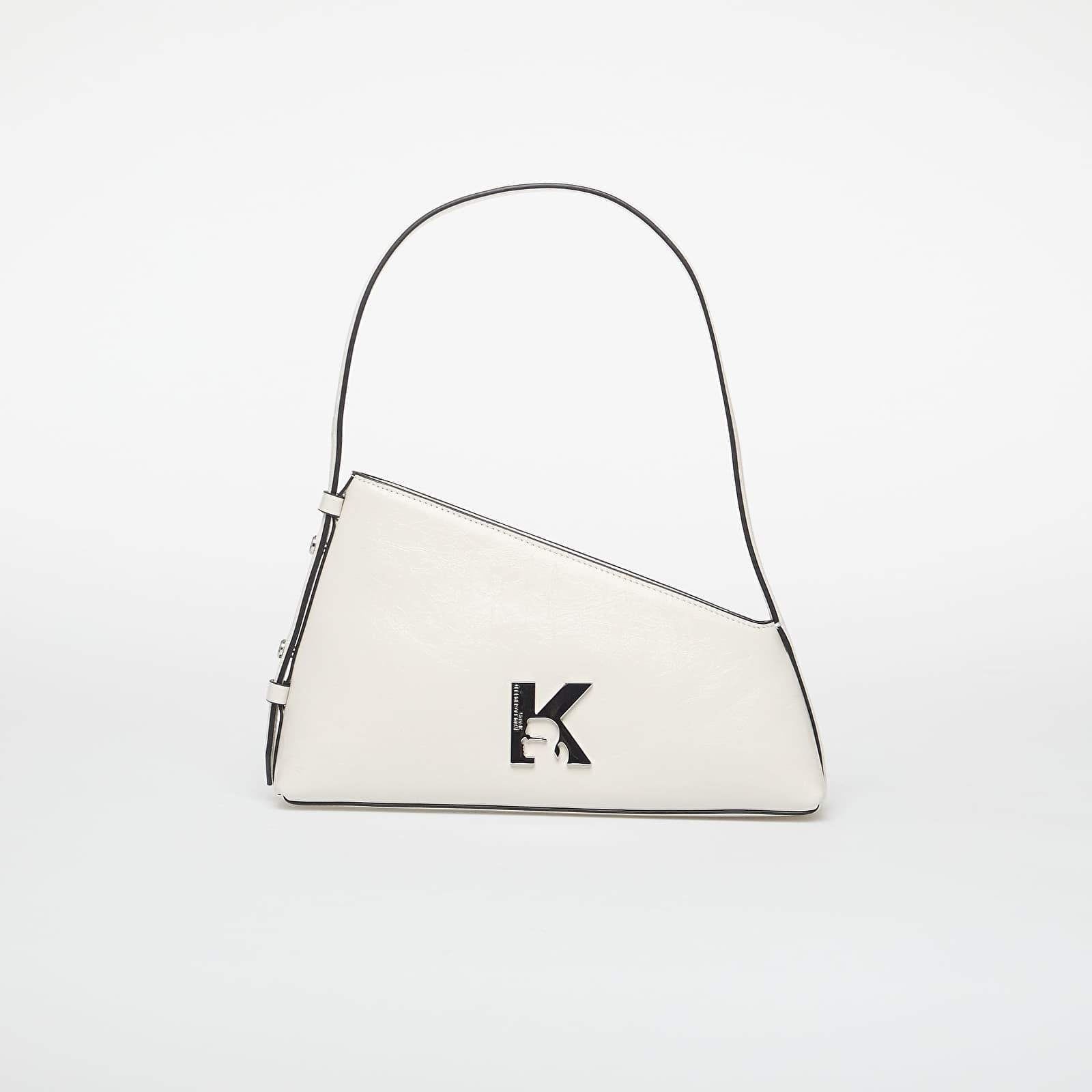 Sieviešu rokassomiņas Karl Lagerfeld Jeans Geo Lthr Shoulderbag Shiny Off White