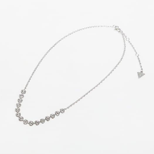 Halskjede GUESS L.O.V.E. Rhodium