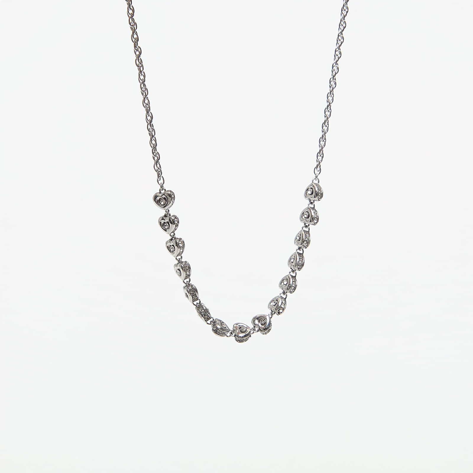 Halskjede GUESS L.O.V.E. Rhodium