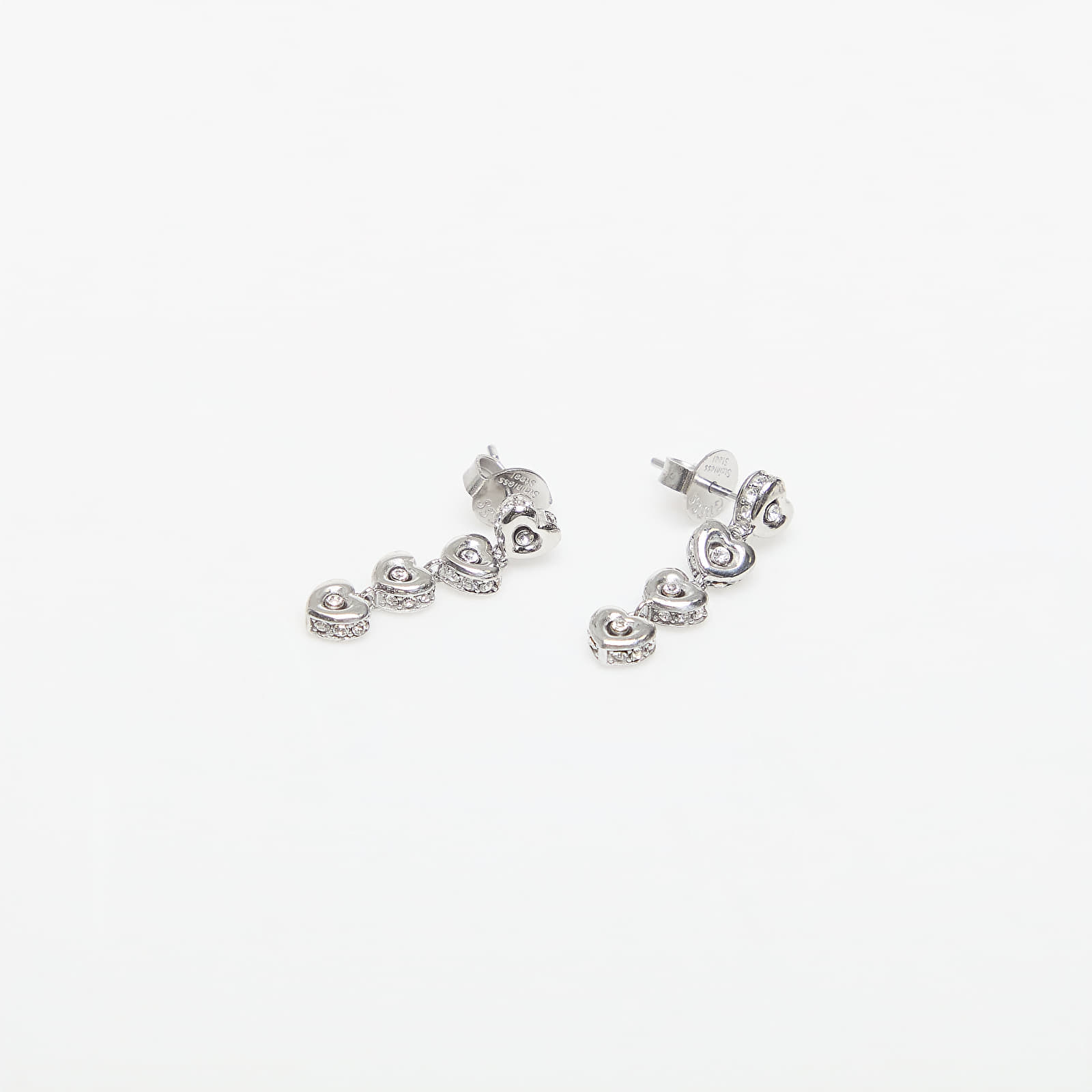 Σκουλαρίκια GUESS L.O.V.E. Rhodium Universal