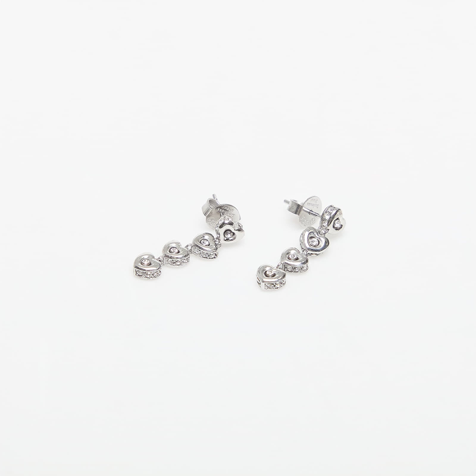 Σκουλαρίκια GUESS L.O.V.E. Rhodium