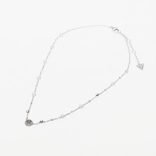 Halskjede GUESS Tiny Pearly Rhodium