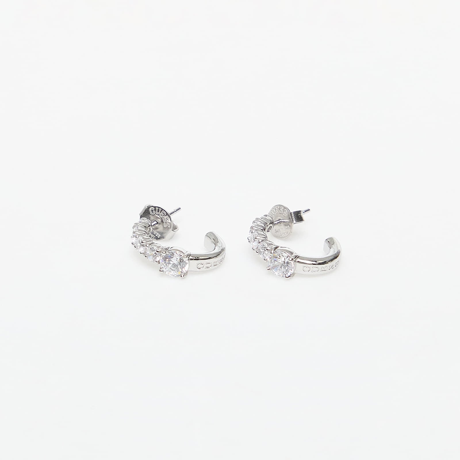 Σκουλαρίκια GUESS Piercing Studio Rhodium