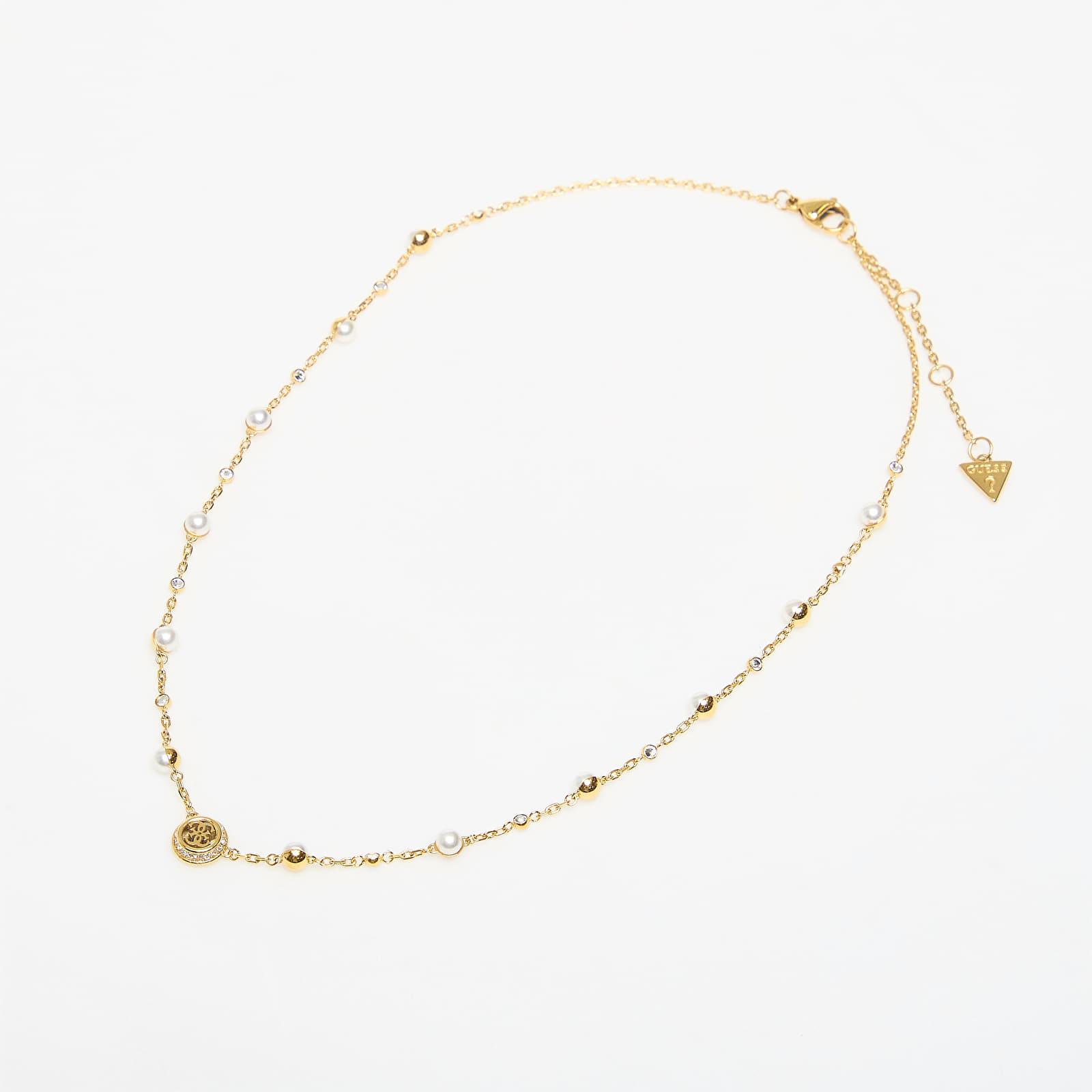 Halskæde GUESS Tiny Pearly Yellow Gold