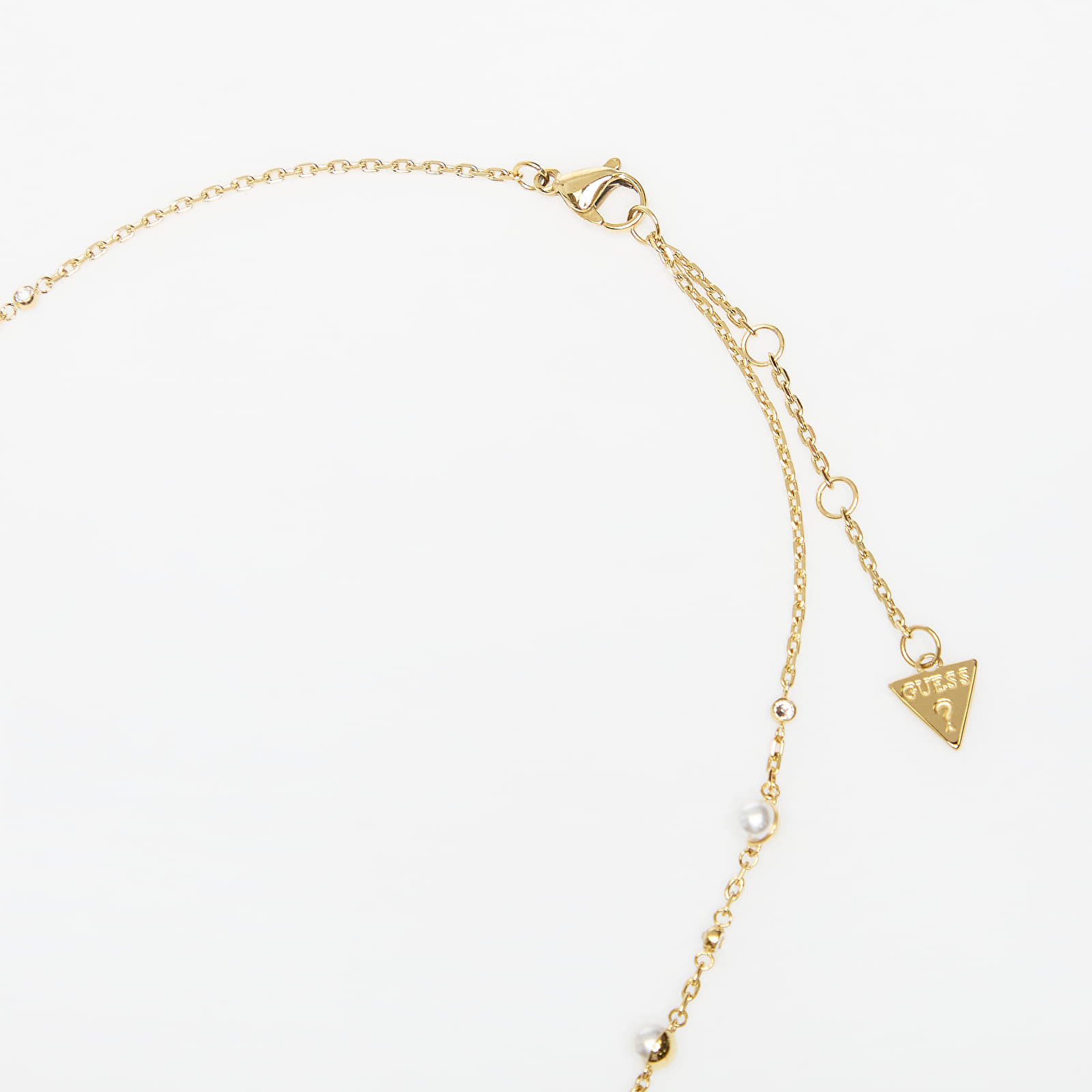 Halskæde GUESS Tiny Pearly Yellow Gold
