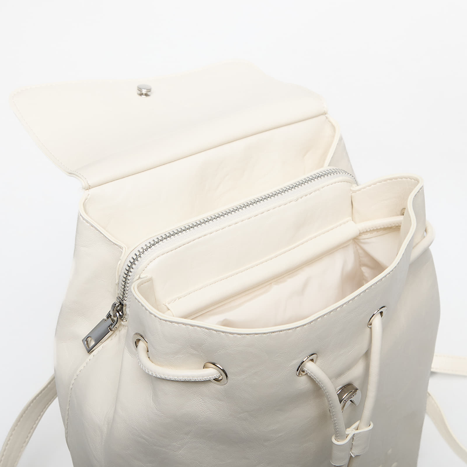 Plecaki Desigual Back Half Logo Luena Mini Ecru Backpack White