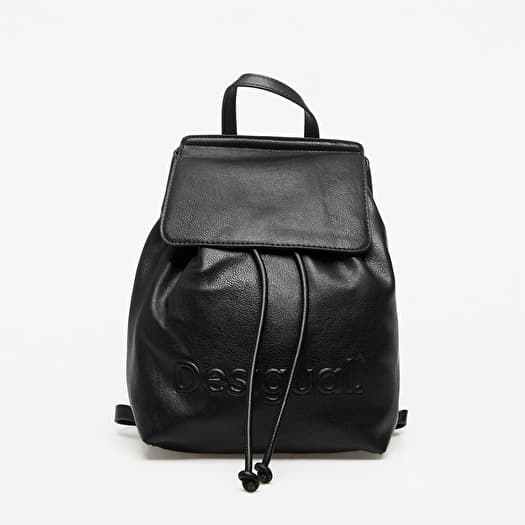 Kuprinė Desigual Back Half Logo Luena Mini Black Backpack Black