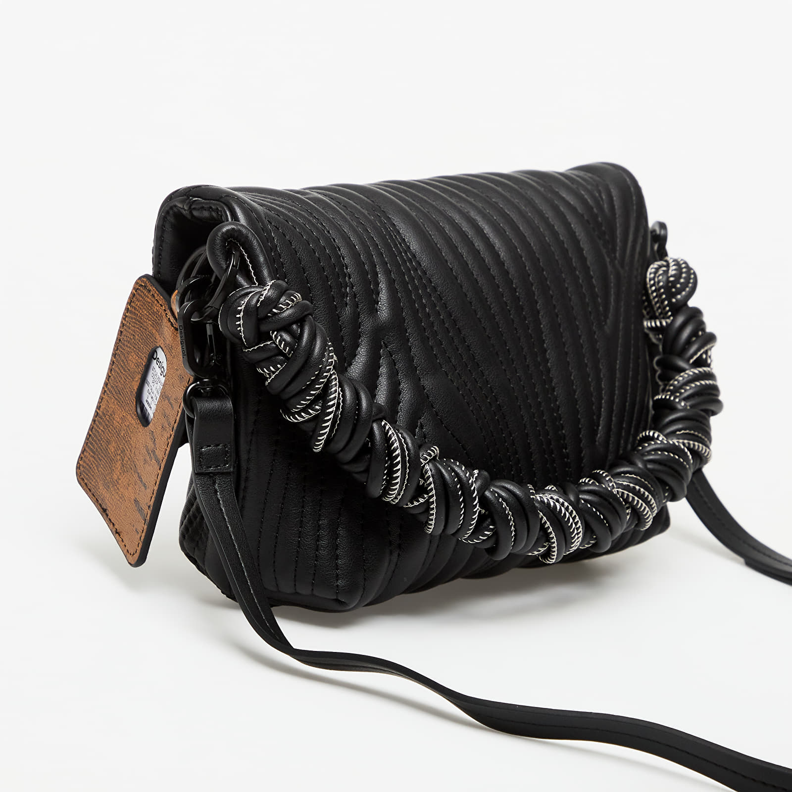 Genți de mână Desigual Bag Helium Trokel Black Bags Black