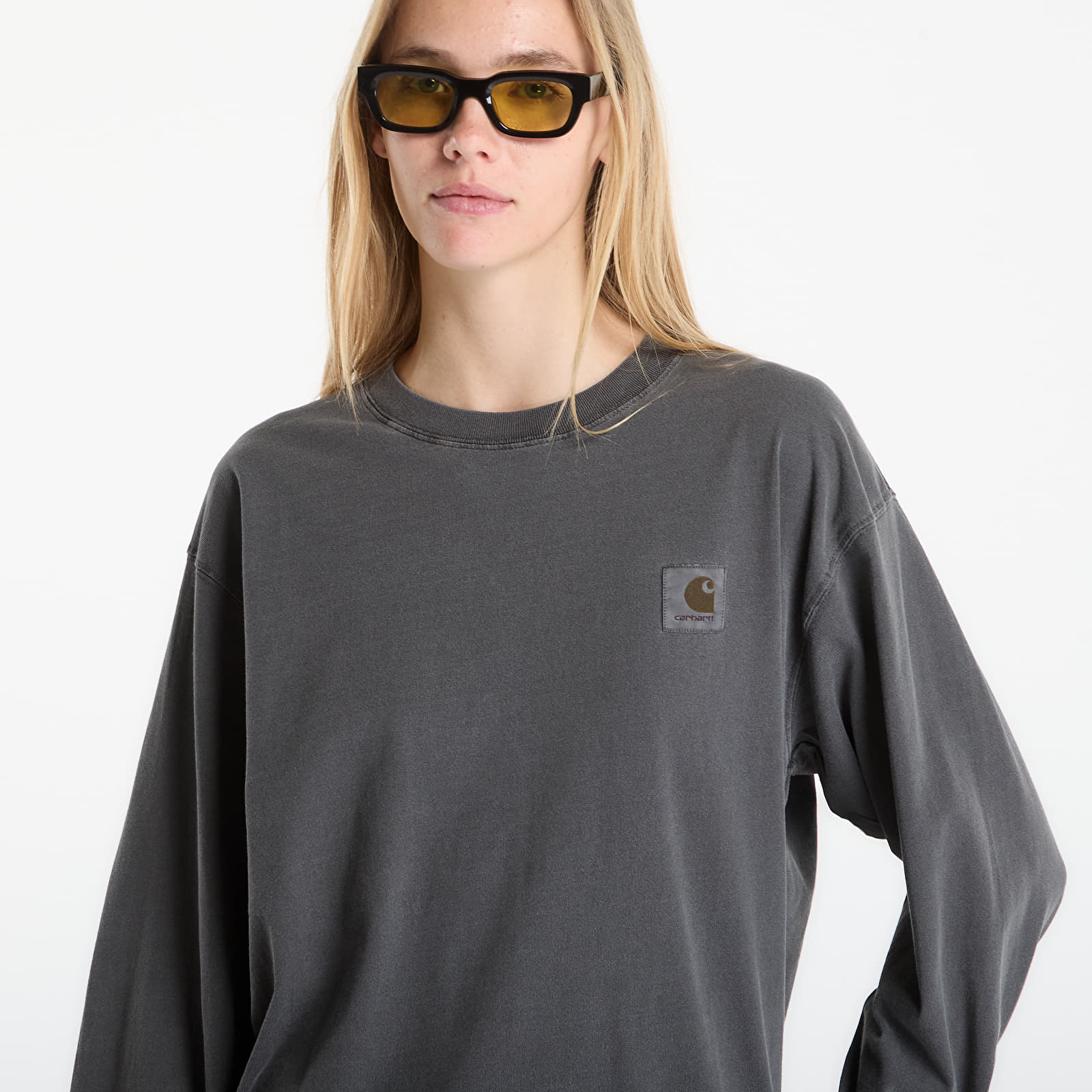 Чоловічі футболки Carhartt WIP L/S Nelson T-Shirt UNISEX Black