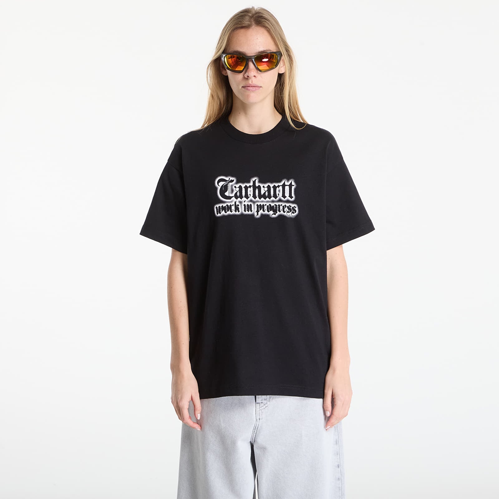 Miesten T-paidat Carhartt WIP S/S World Tour T-Shirt UNISEX Black