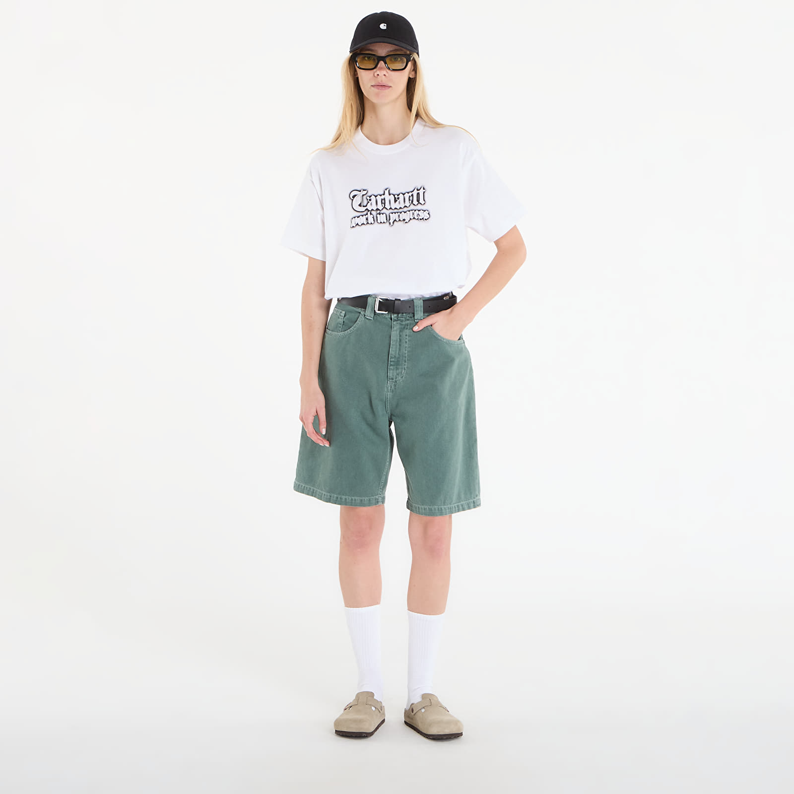 T-shirts til mænd Carhartt WIP S/S World Tour T-Shirt UNISEX White
