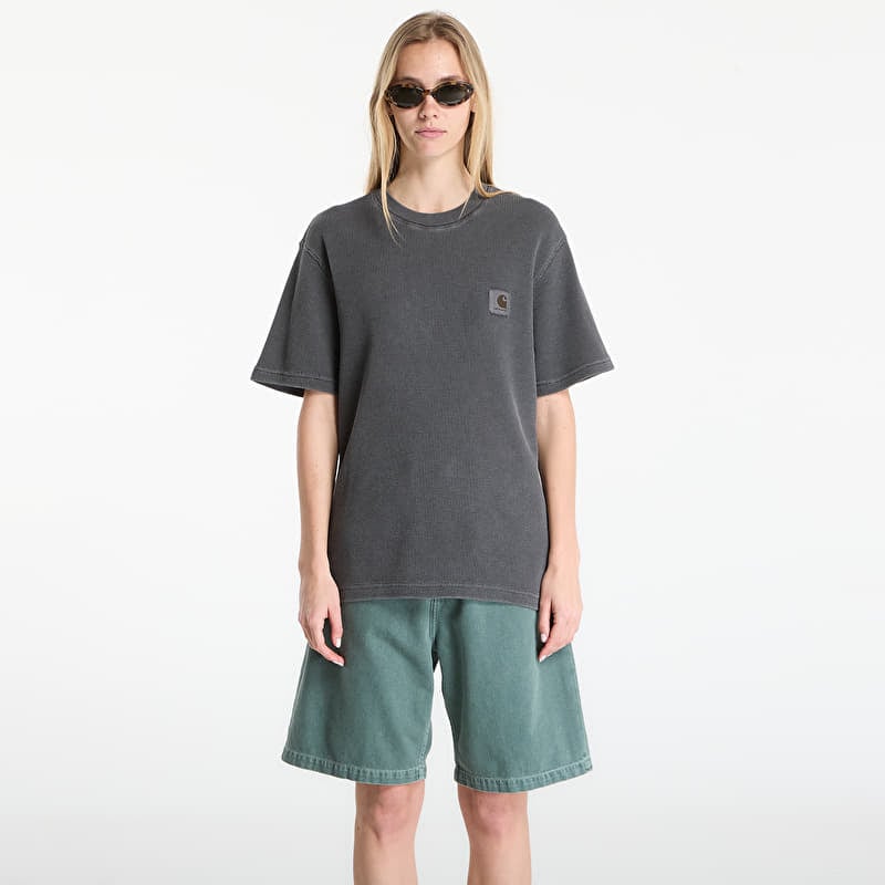 T-shirt Carhartt WIP S/S Nelson Waffle T-Shirt UNISEX Black