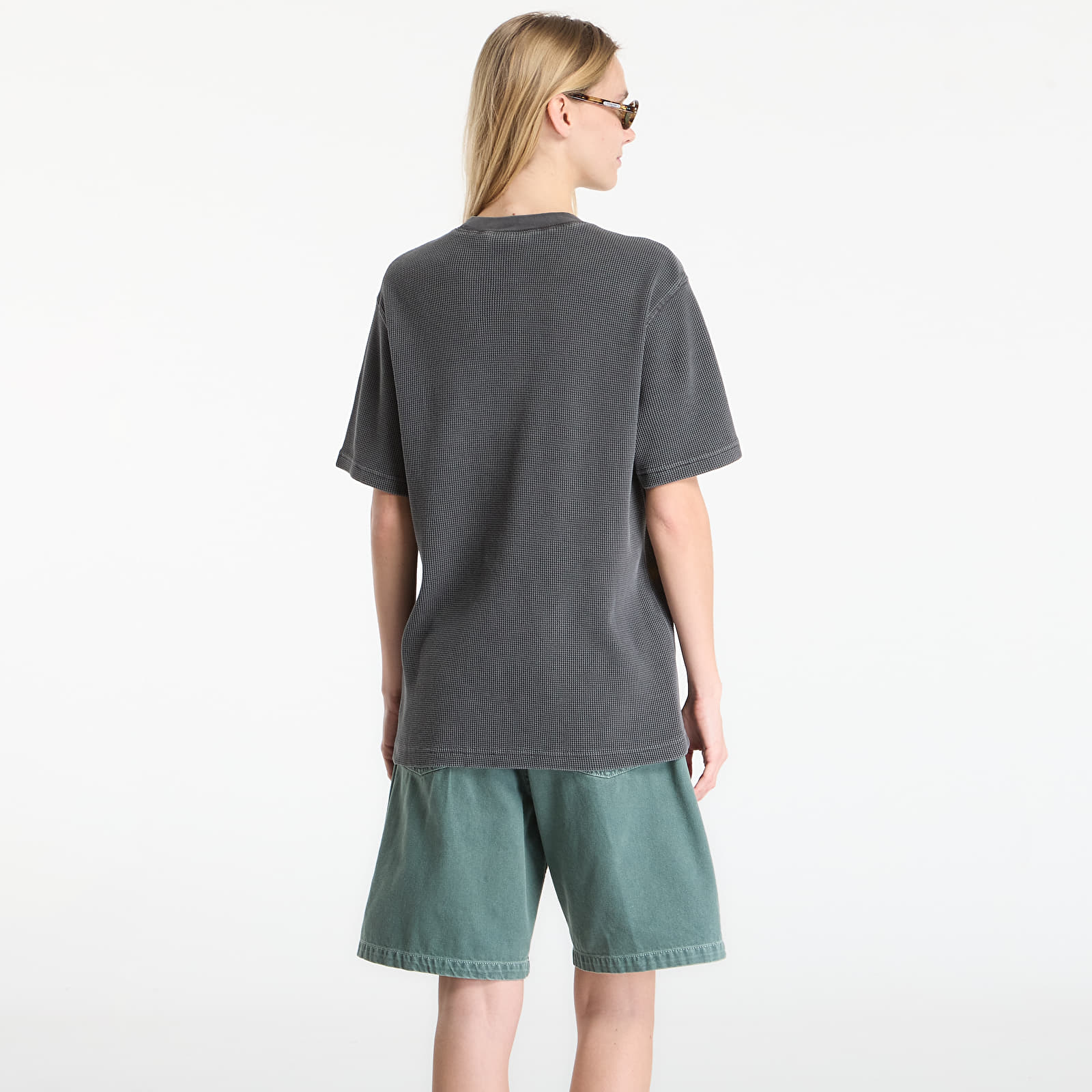 Meeste T-särgid Carhartt WIP S/S Nelson Waffle T-Shirt UNISEX Black