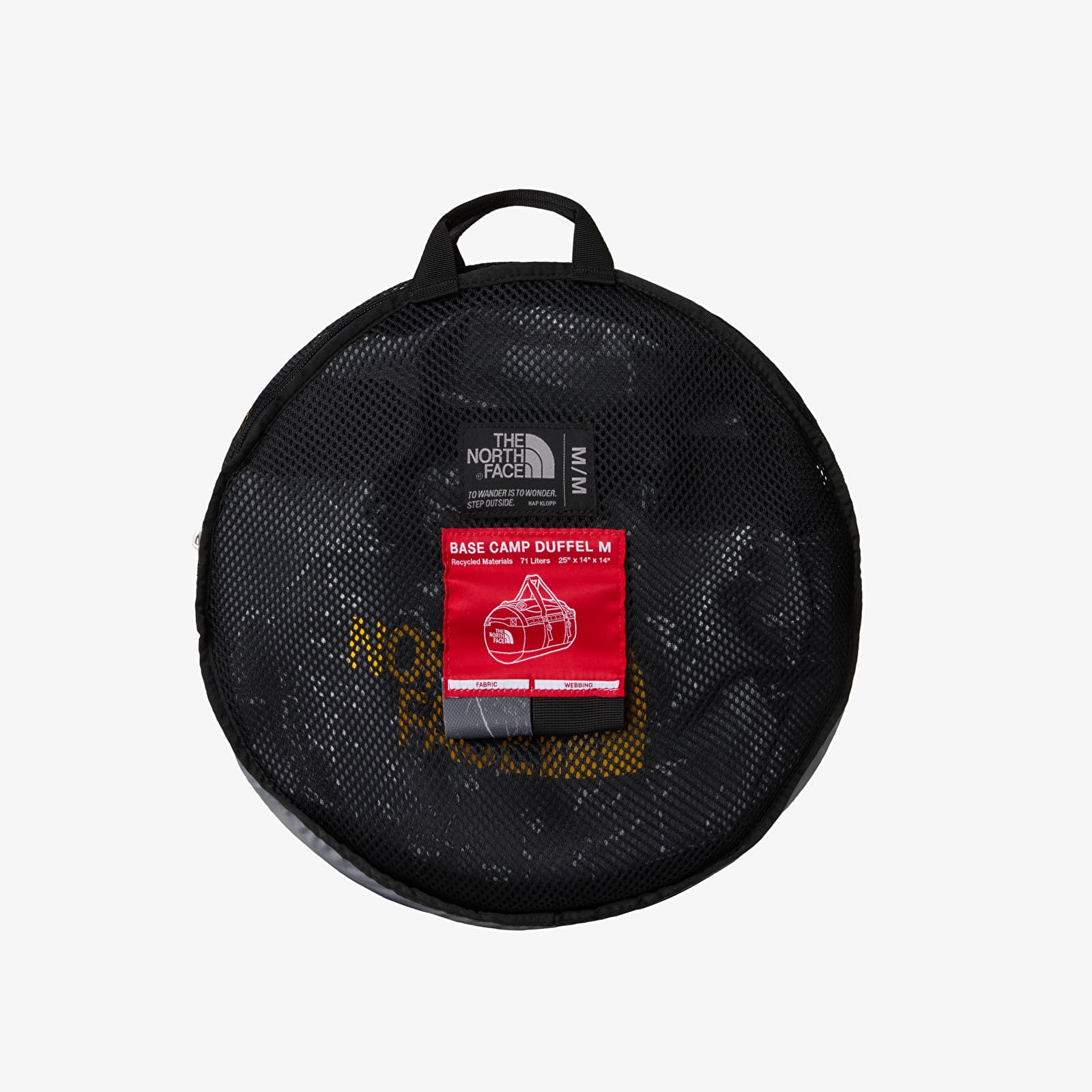 Duffle bag The North Face Base Camp Duffel - M Anthracite Grey Conrad Topos Print/ Summit Gold