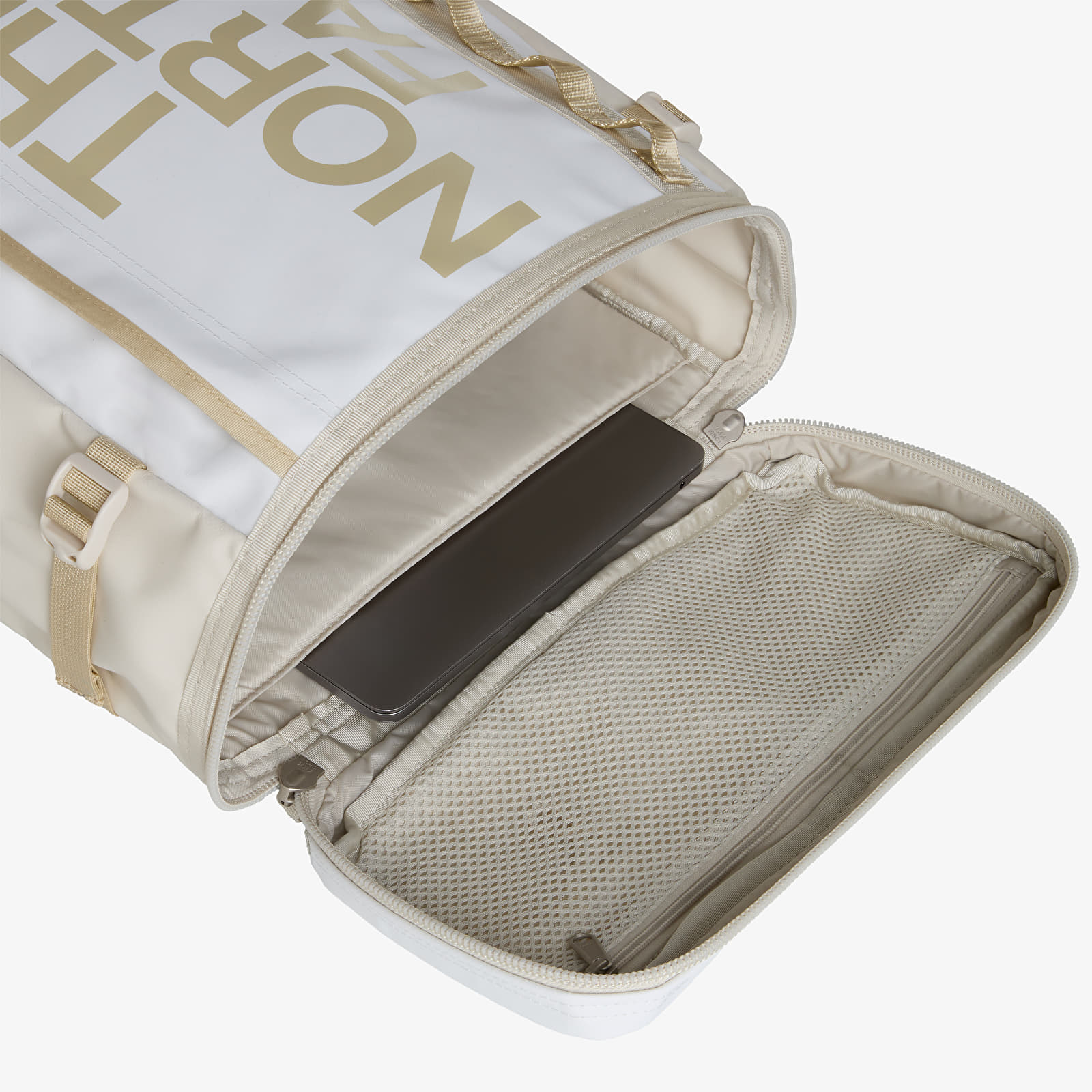 Sac à dos homme The North Face Base Camp Fuse Box Backpack White Ash/ Calacatta/ Pale Khaki