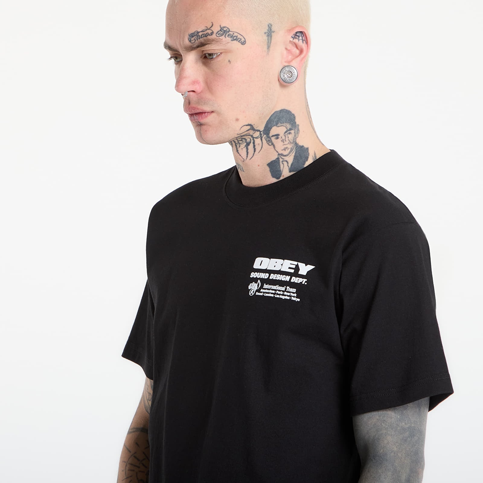 Men's T-shirts OBEY Sound Design Dept. Black