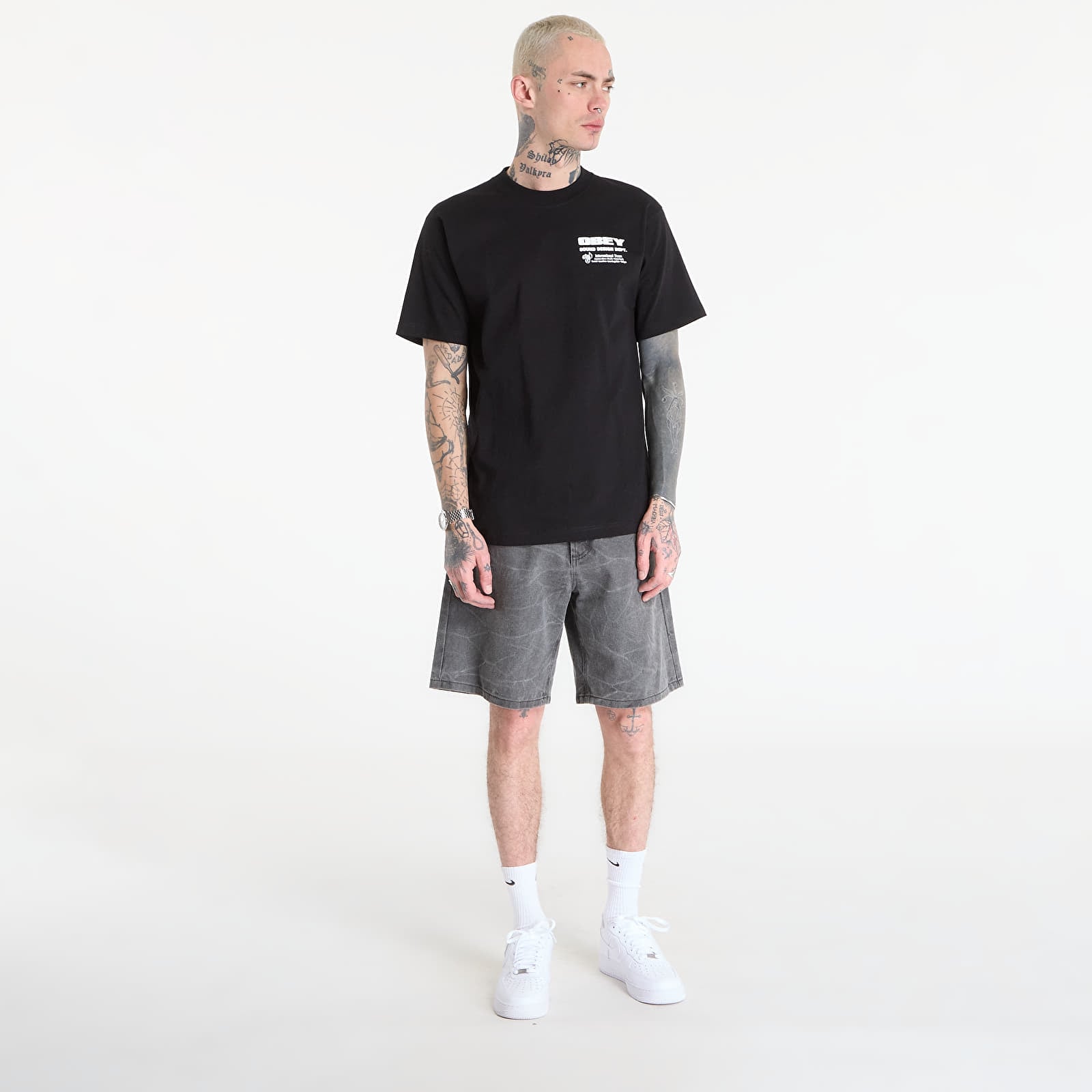 Men's T-shirts OBEY Sound Design Dept. Black